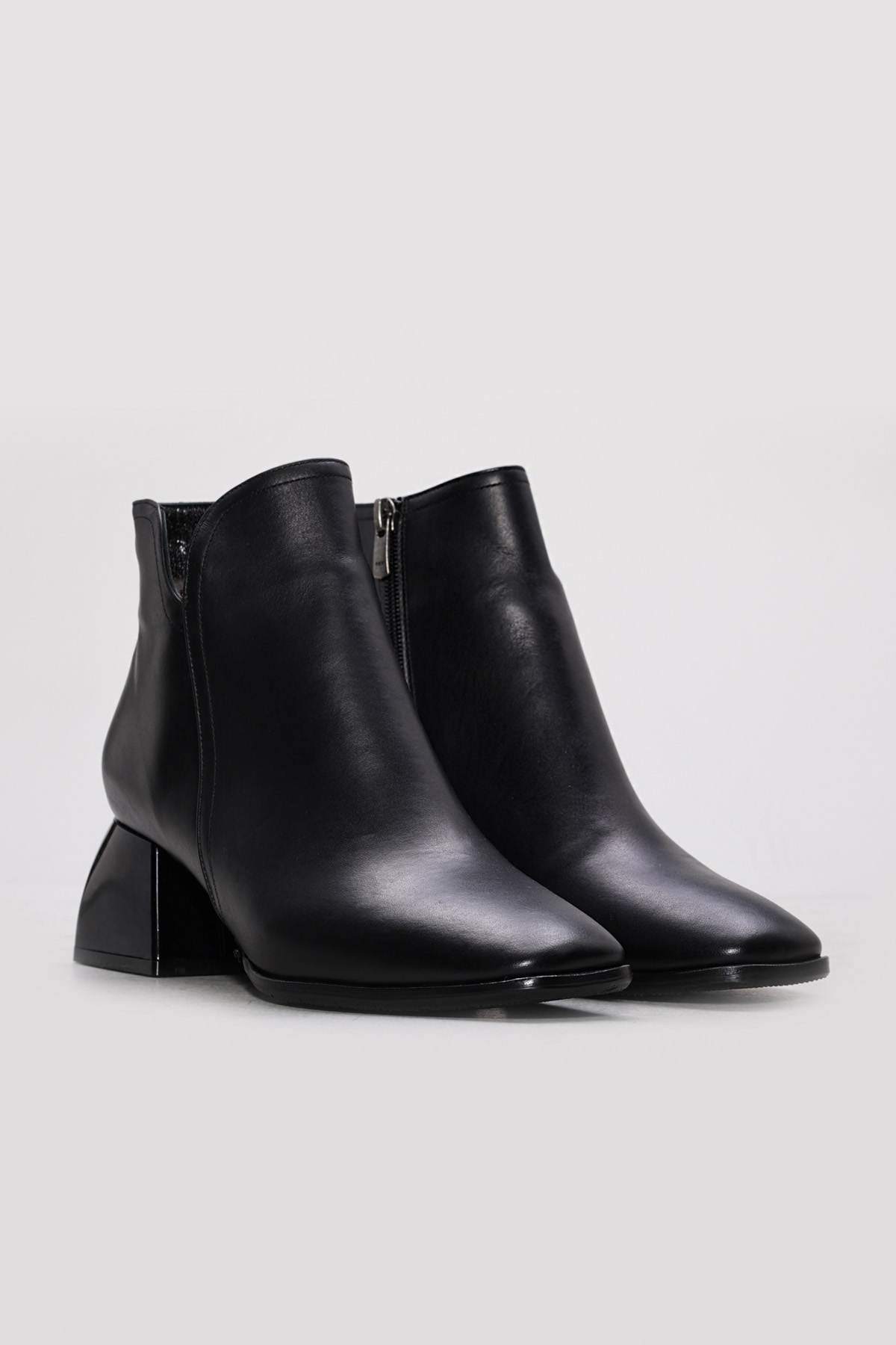 Hakiki Deri Kürklü Kadın Kalın Topuklu Bot 264KZA854 - Görsel 5