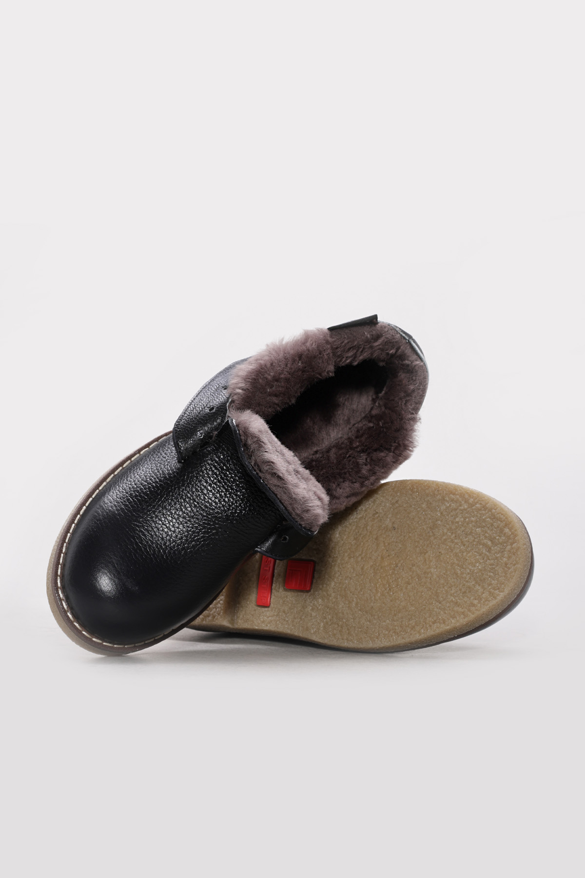 Hakiki Deri Kürklü Kadın Klasik Bot 257KZA2024 - Görsel 4