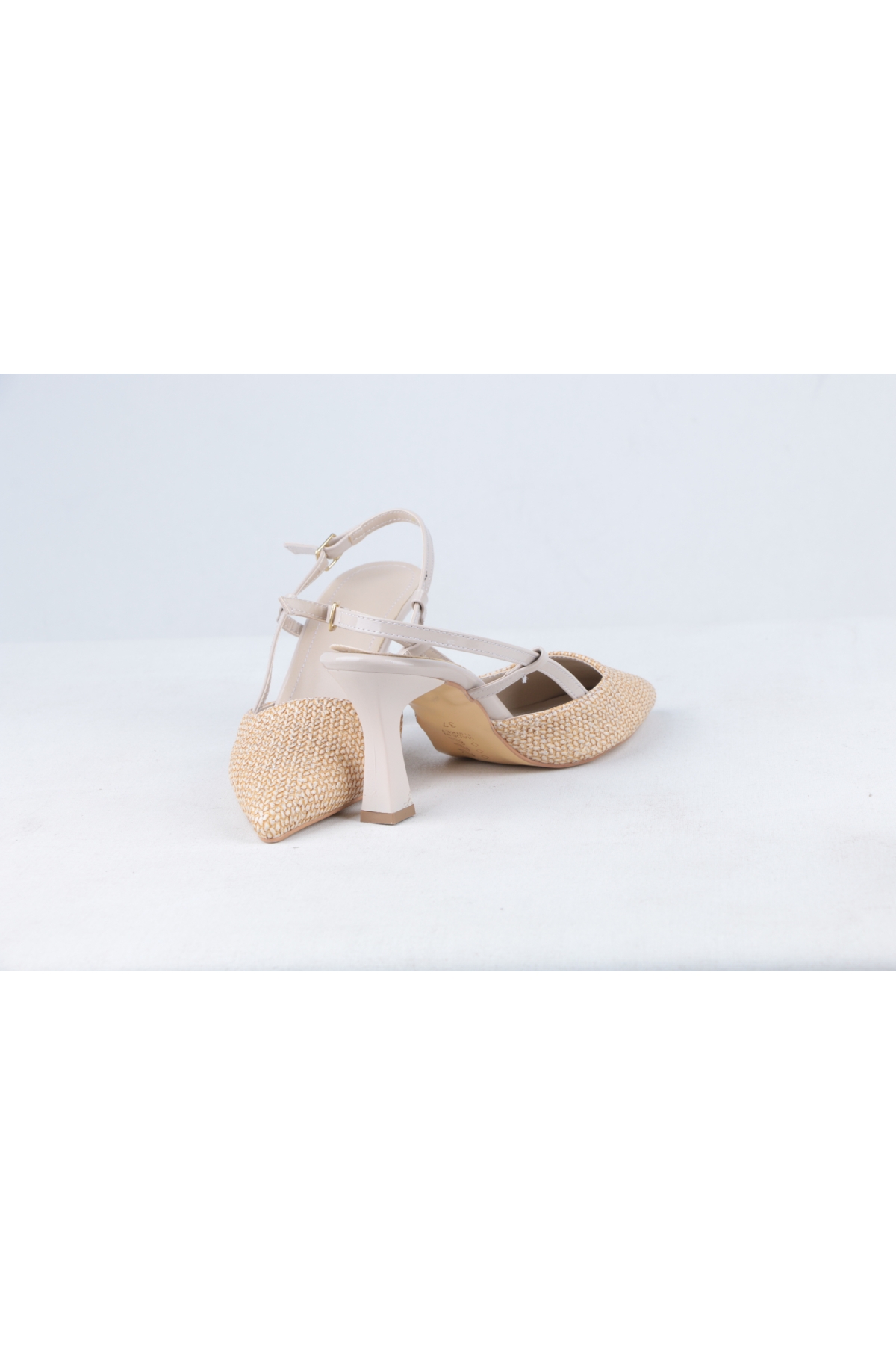 7 Cm Arka Açık Topuklu Kadın Ayakkabı - Görsel 6