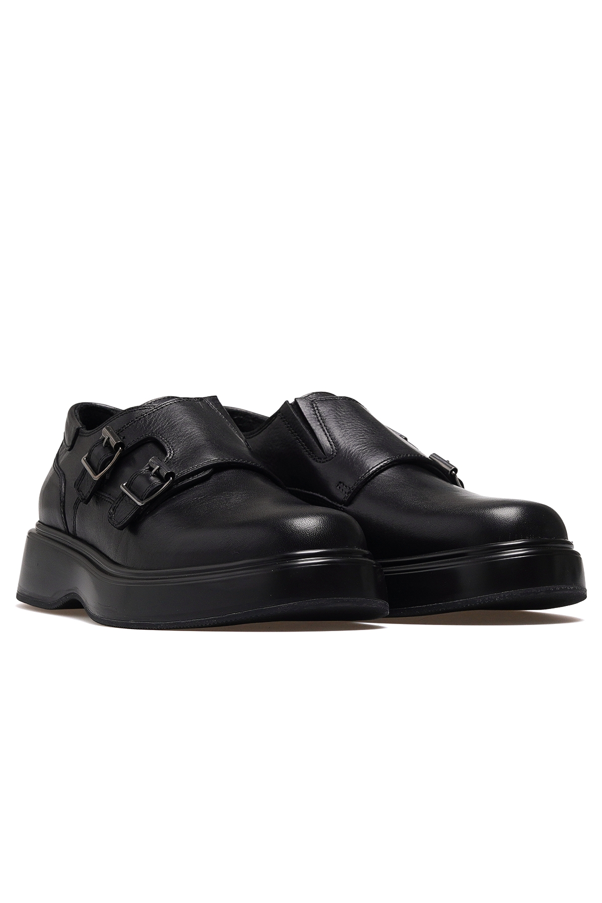 Erkek Deri Loafer Günlük Ayakkabı 25k Ykö-22220 M Siyah - Görsel 6