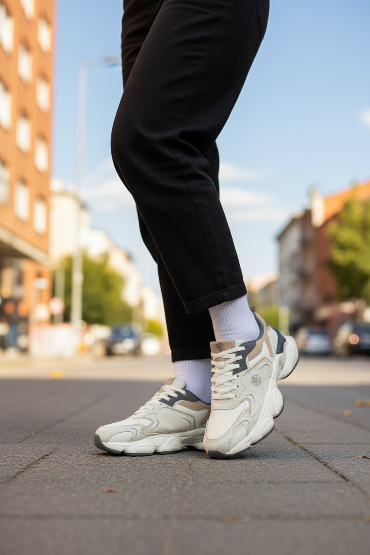 MADAX WMN PU SUE 5PR BEJ Kadın Sneaker - Görsel 3