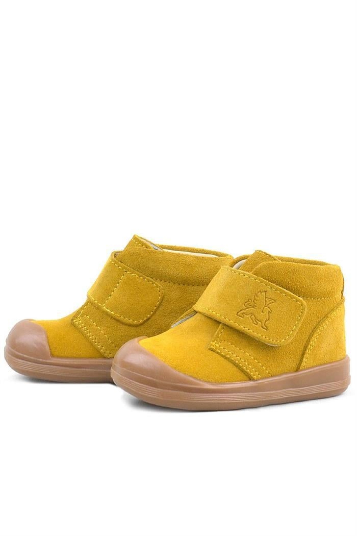 Yoohoo Hakiki Deri Sarı Cırtlı Unisex Bebek Bot - Görsel 7