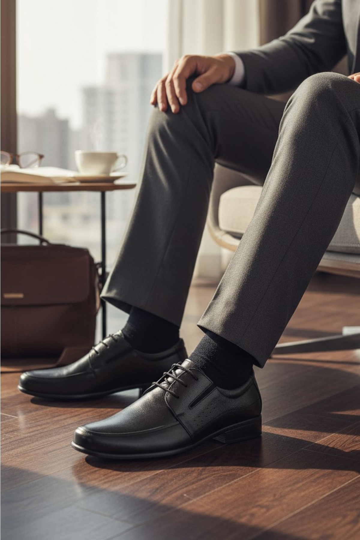 2085 Ortopedik Taban Hakiki Deri Erkek Klasik Ayakkabı Günlük Erkek Deri Ayakkabı - Görsel 2