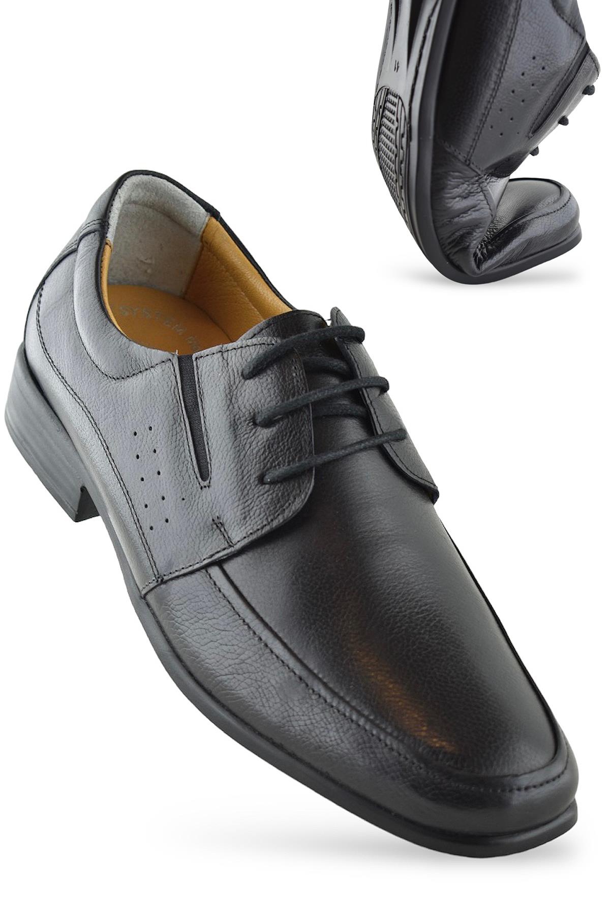 2085 Ortopedik Taban Hakiki Deri Erkek Klasik Ayakkabı Günlük Erkek Deri Ayakkabı - Görsel 4