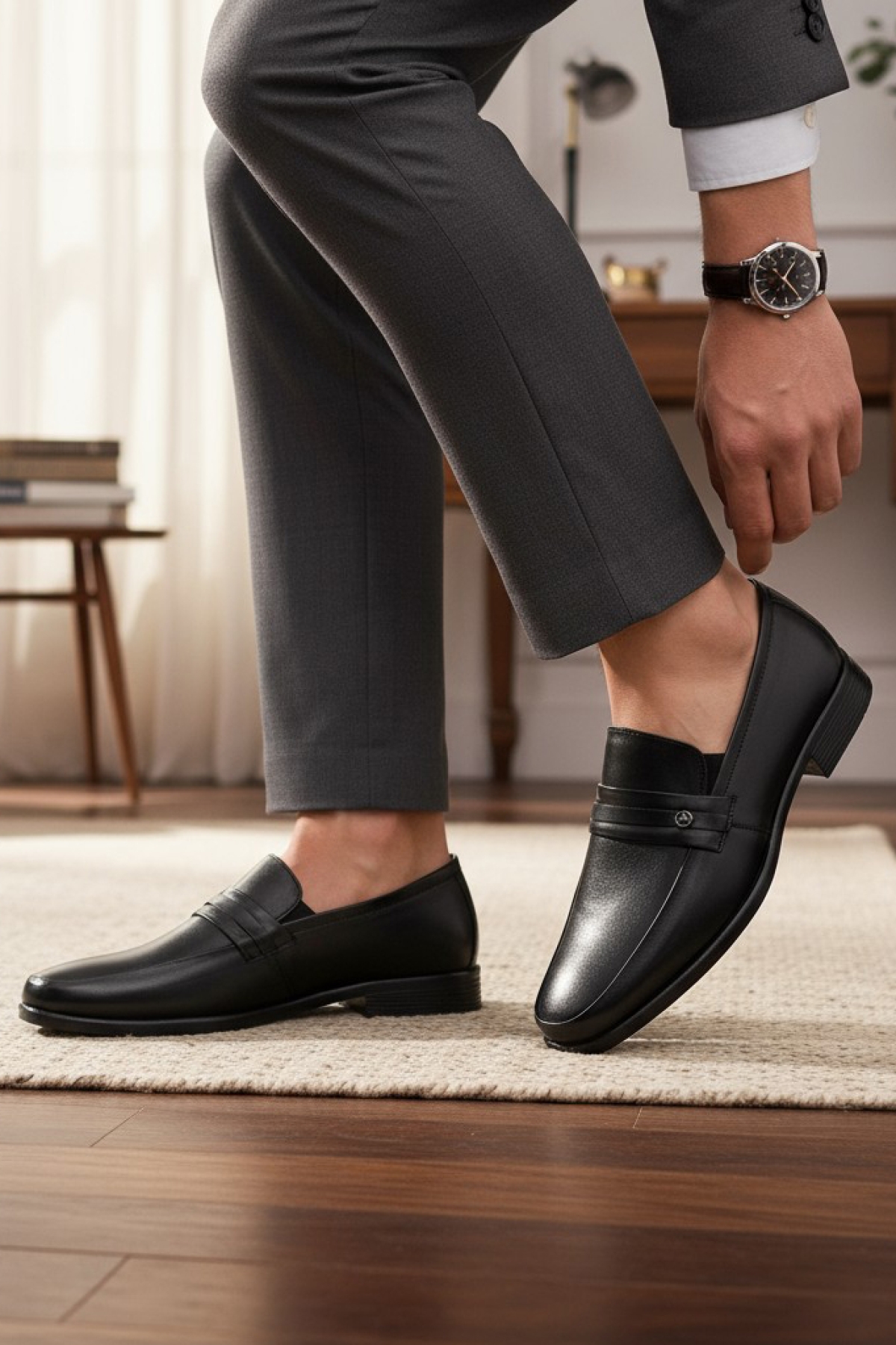 2085 Ortopedik Taban Hakiki Deri Erkek Klasik Ayakkabı Günlük Erkek Deri Ayakkabı - Görsel 2