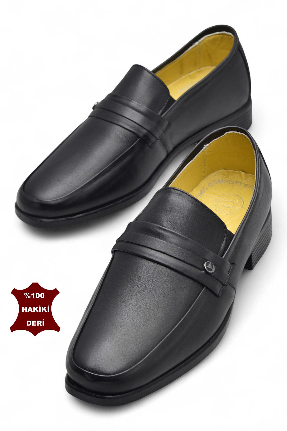 2085 Ortopedik Taban Hakiki Deri Erkek Klasik Ayakkabı Günlük Erkek Deri Ayakkabı - Görsel 3