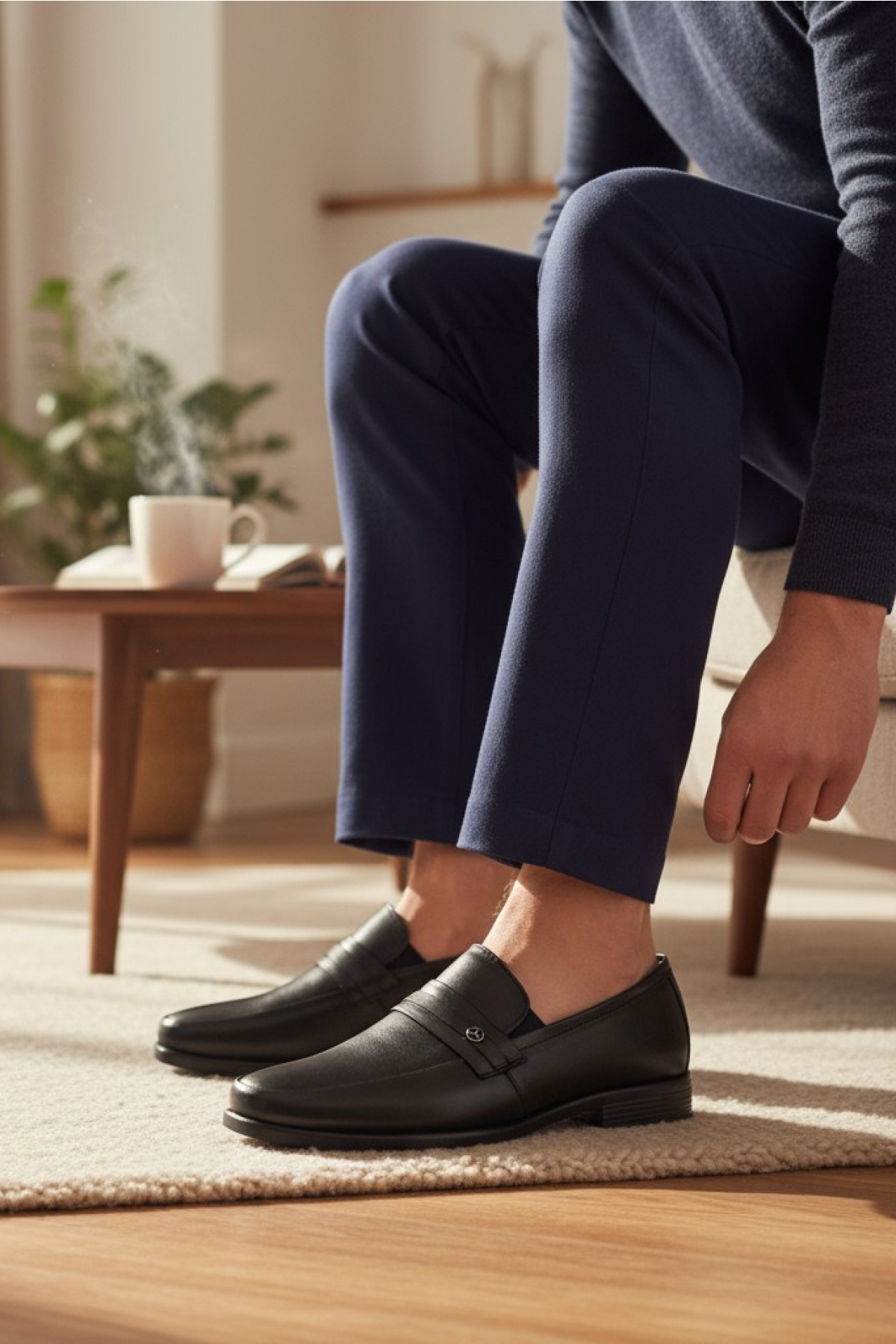 2085 Ortopedik Taban Hakiki Deri Erkek Klasik Ayakkabı Günlük Erkek Deri Ayakkabı - Görsel 8