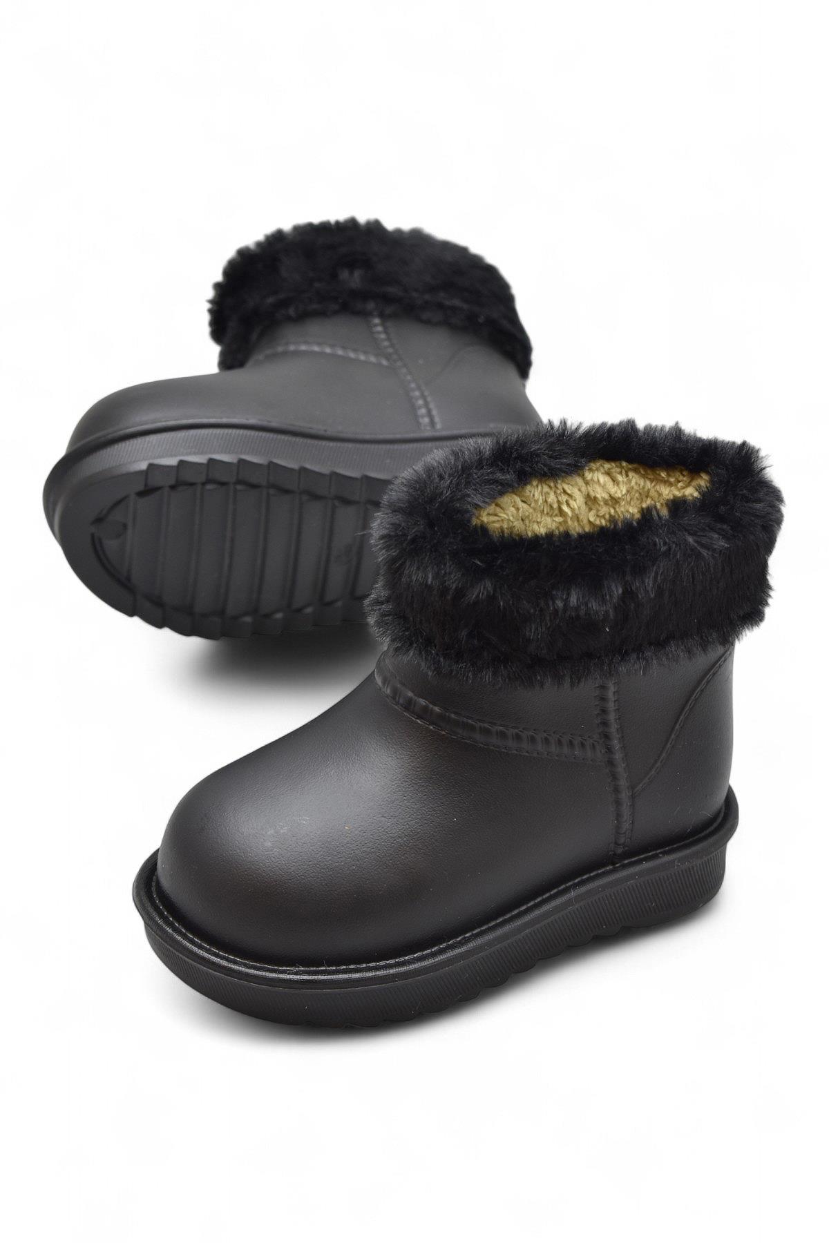 65D Rahat Taban İçi Kürklü Su Geçirmez Kız Çocuk Bot Günlük Çocuk Bot - Görsel 3