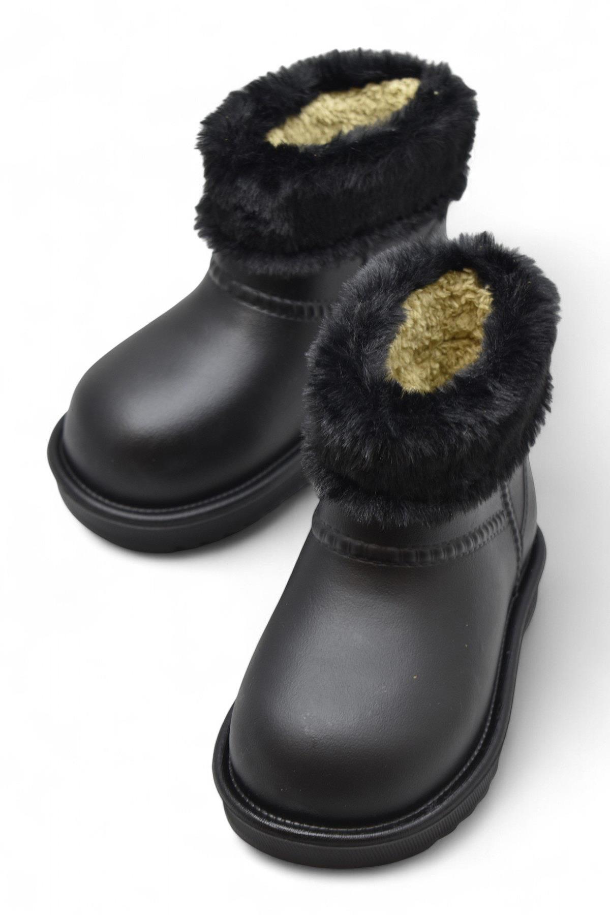 65D Rahat Taban İçi Kürklü Su Geçirmez Kız Çocuk Bot Günlük Çocuk Bot - Görsel 5