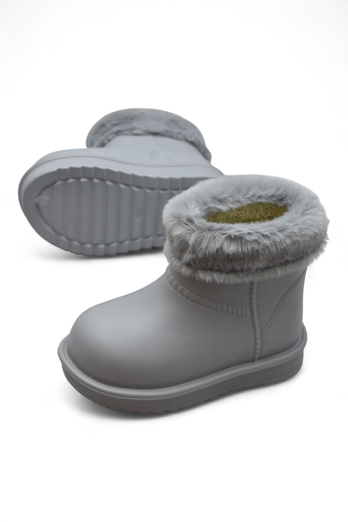 65D Rahat Taban İçi Kürklü Su Geçirmez Kız Çocuk Bot Günlük Çocuk Bot - Görsel 3