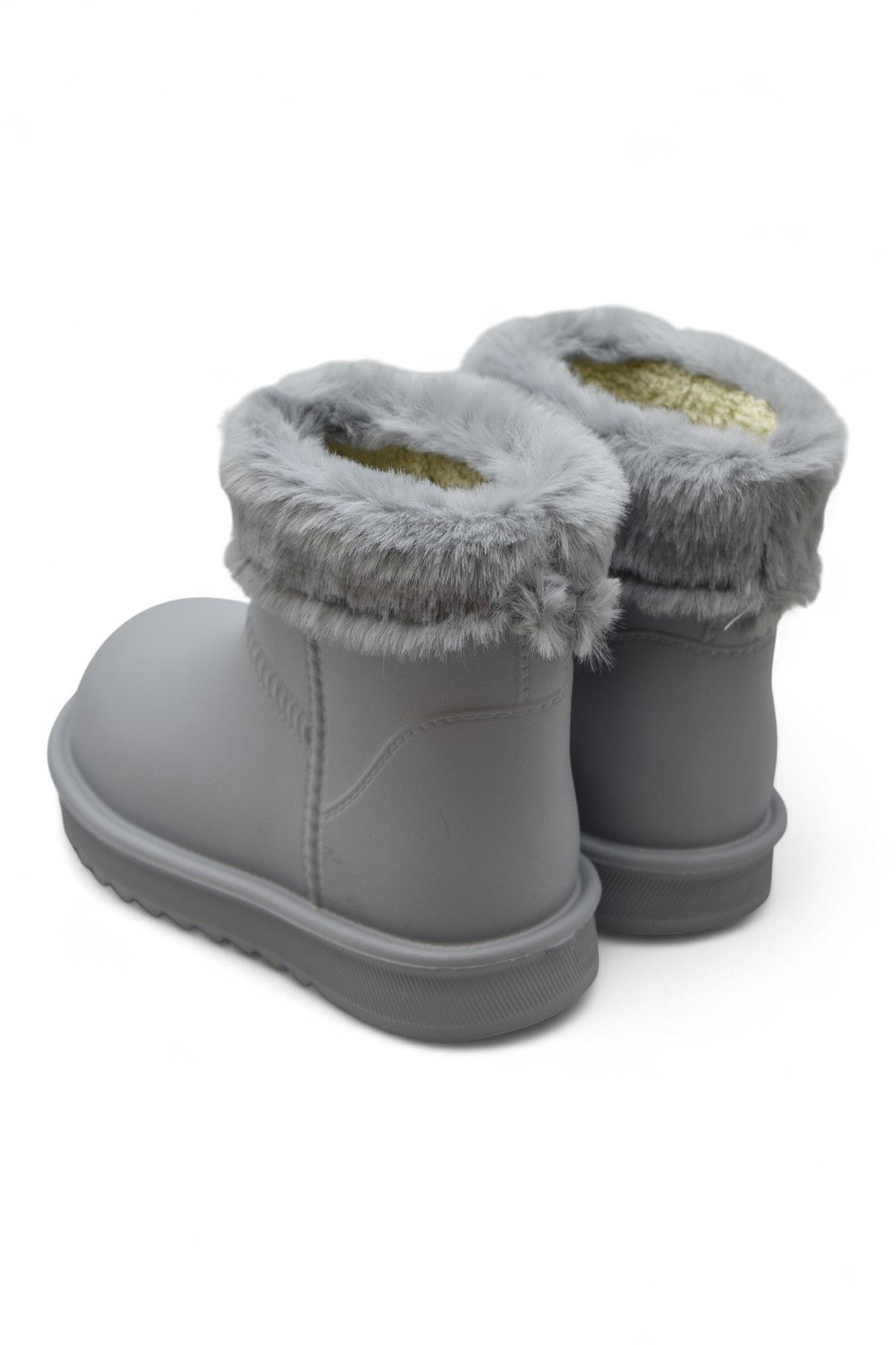 65D Rahat Taban İçi Kürklü Su Geçirmez Kız Çocuk Bot Günlük Çocuk Bot - Görsel 4