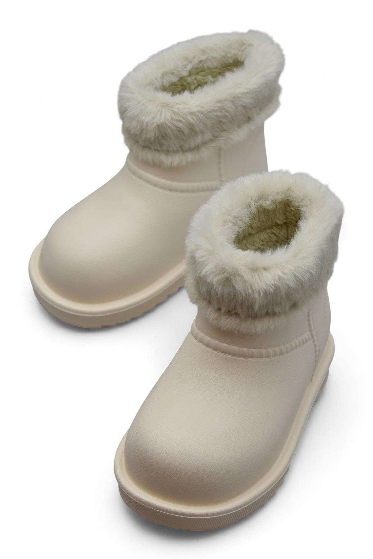 65D Rahat Taban İçi Kürklü Su Geçirmez Kız Çocuk Bot Günlük Çocuk Bot - Görsel 2