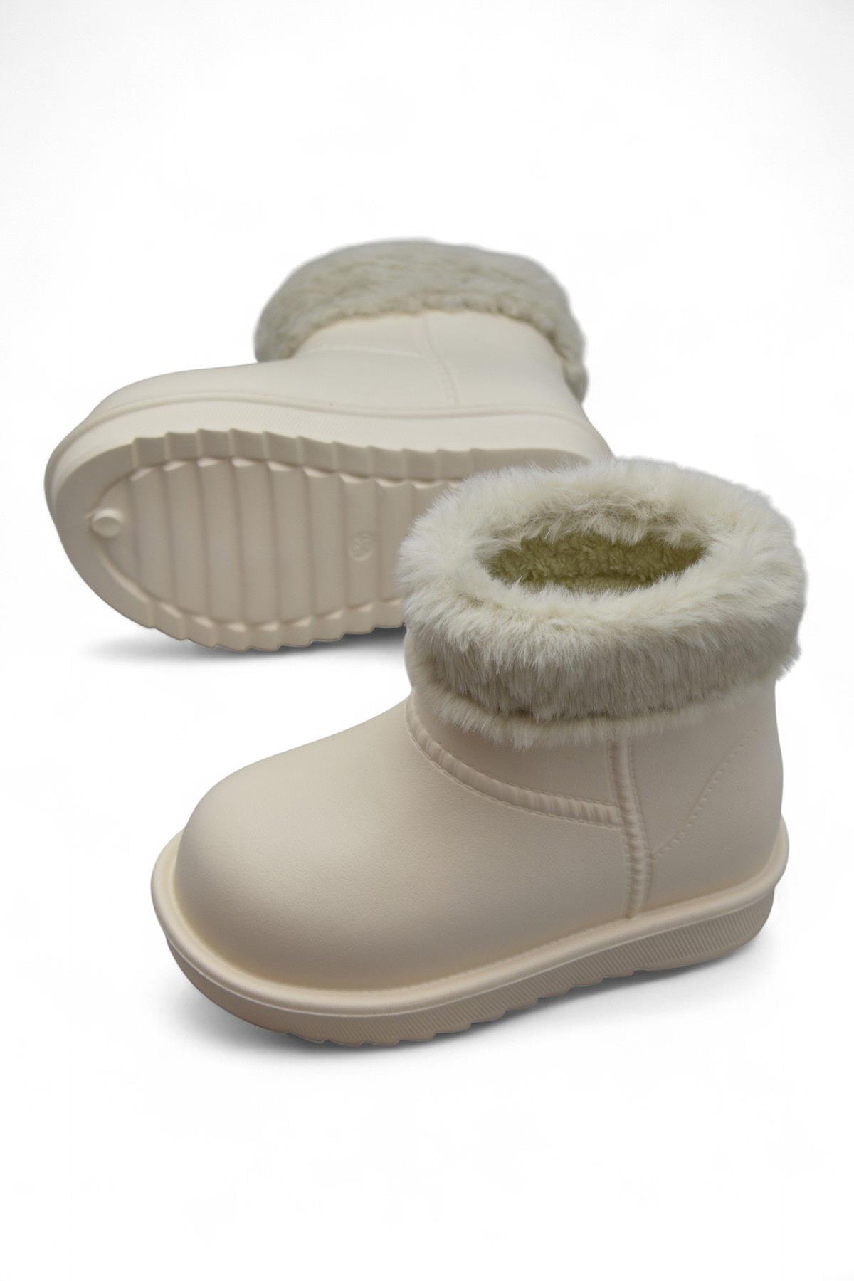 65D Rahat Taban İçi Kürklü Su Geçirmez Kız Çocuk Bot Günlük Çocuk Bot - Görsel 4