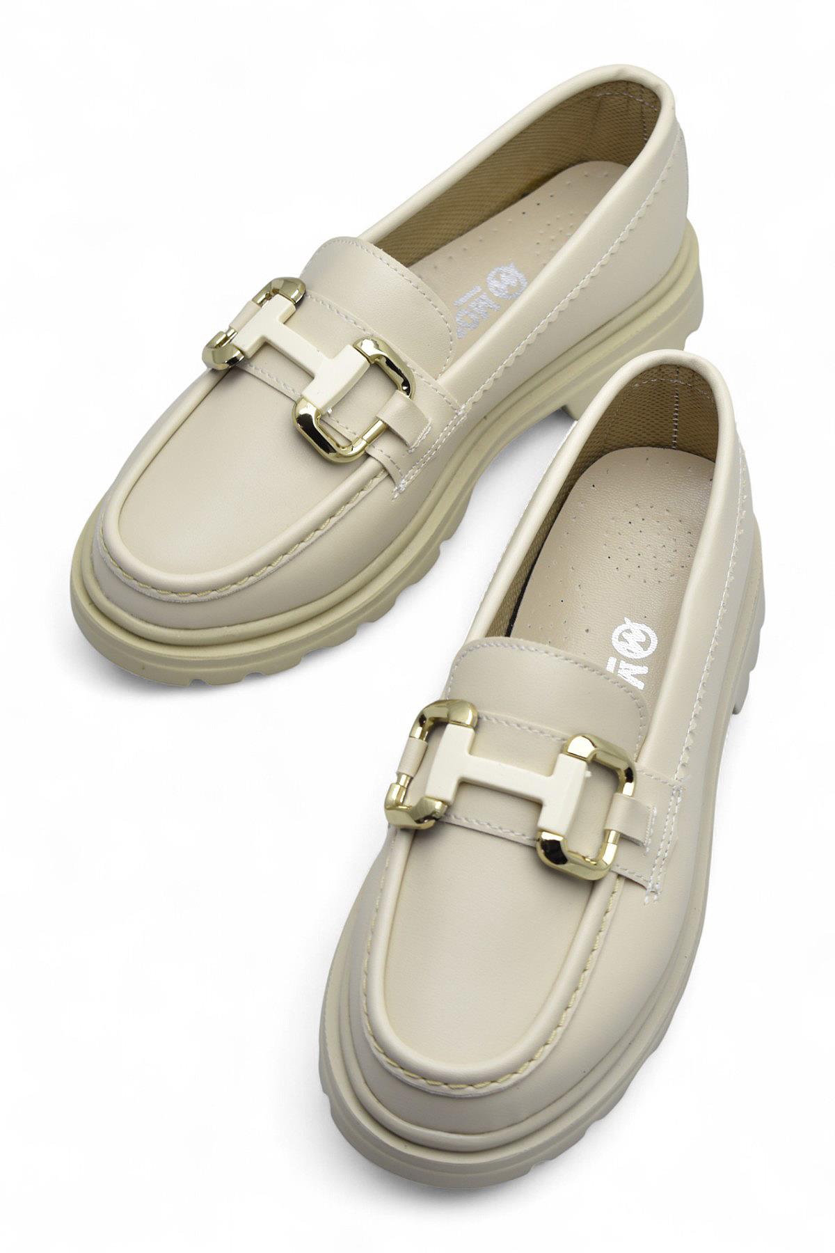 810 Rahat Taban Günlük Siyah Kadın Laofer Ayakkabı Casual Kadın Ayakkabı - Görsel 5