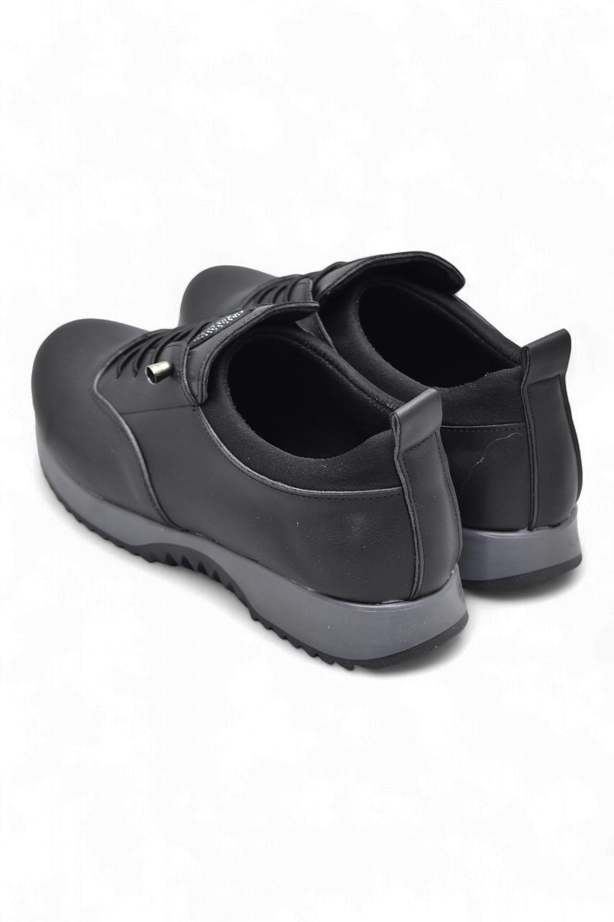 561ZMR Ortopedi Taban Siyah Günlük Kadın Ayakkabı Casual Kadın Ayakkabı - Görsel 5