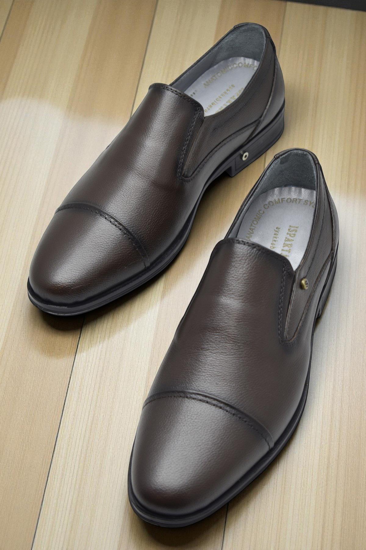 3572 Tam Ortopedik Taban Hakiki Deri Erkek Ayakkabı Hava Süspansüyonlu - Görsel 3