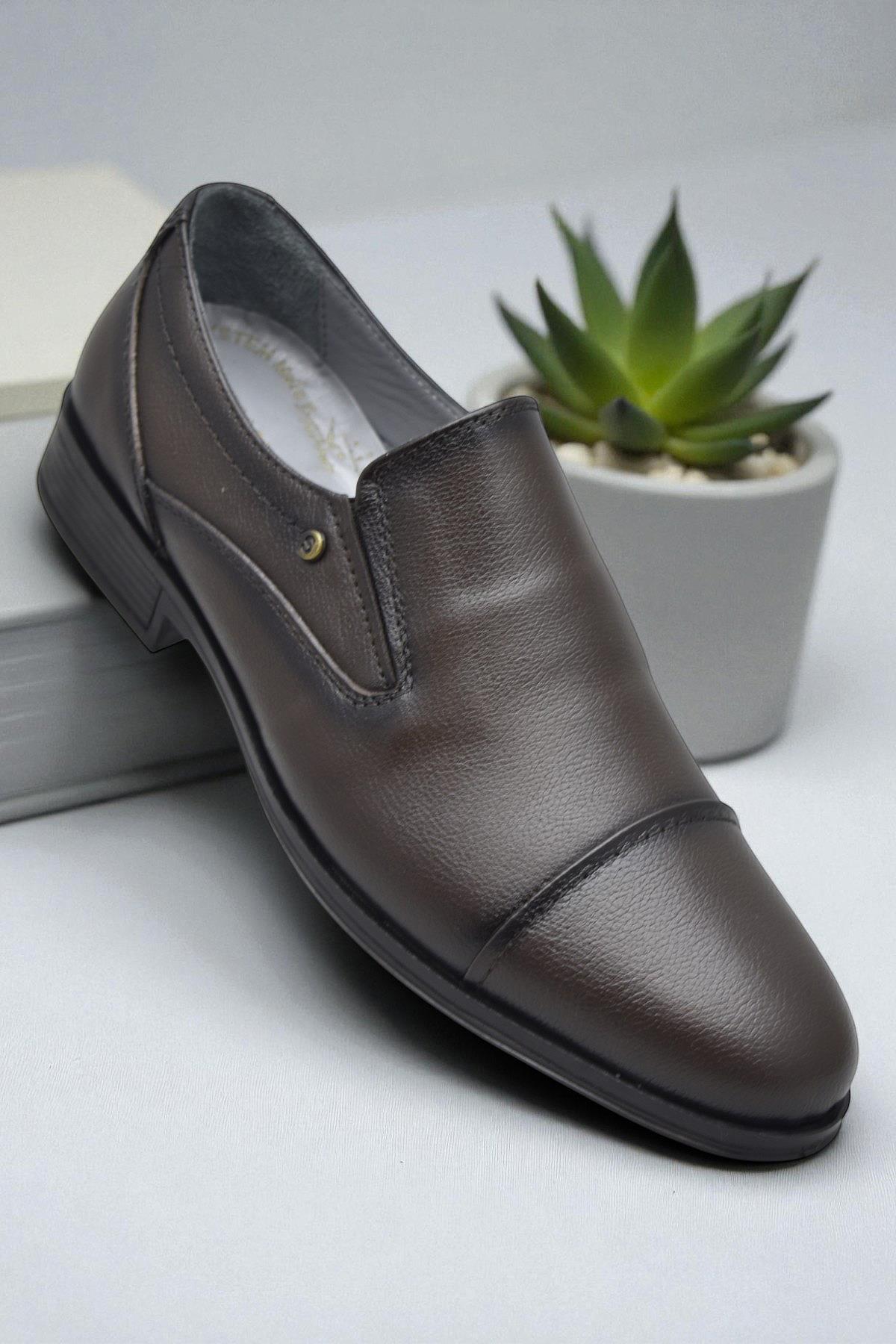 3572 Tam Ortopedik Taban Hakiki Deri Erkek Ayakkabı Hava Süspansüyonlu - Görsel 4