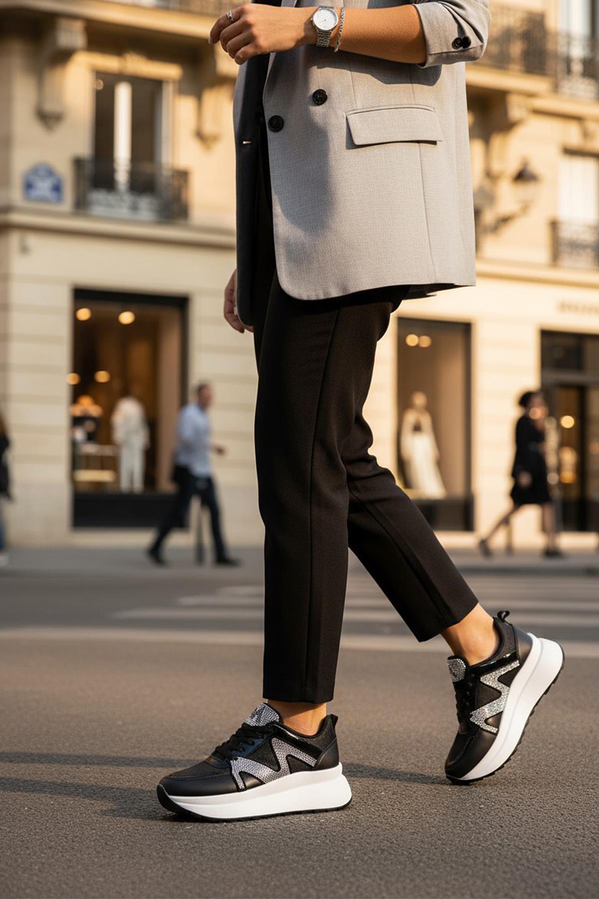 4855 Ortopedik Taban Günlük Kadın Ayakkabı Spor Klasik Kadın Ayakkabı Sneakers - Görsel 9