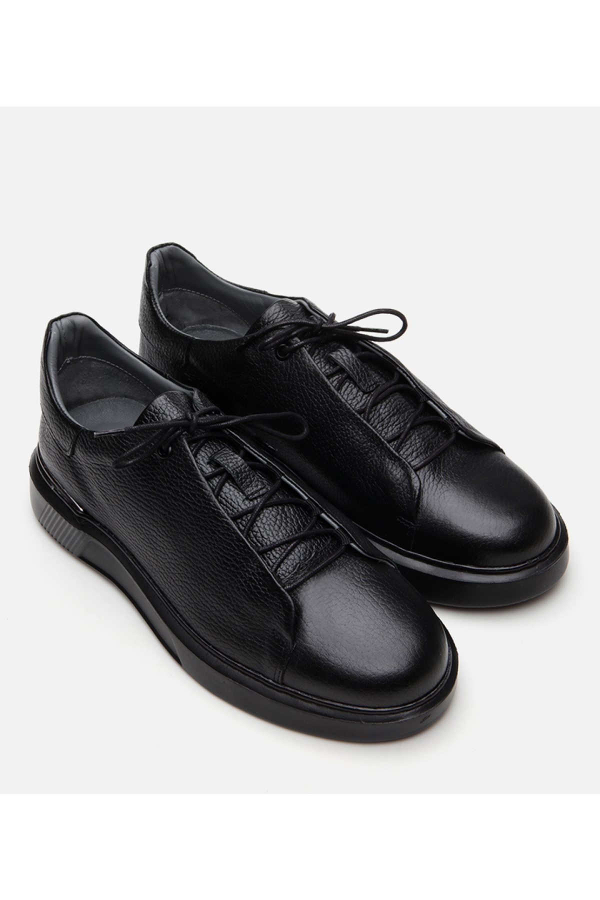 Erkek Deri Siyah Günlük Ayakkabı - Görsel 3