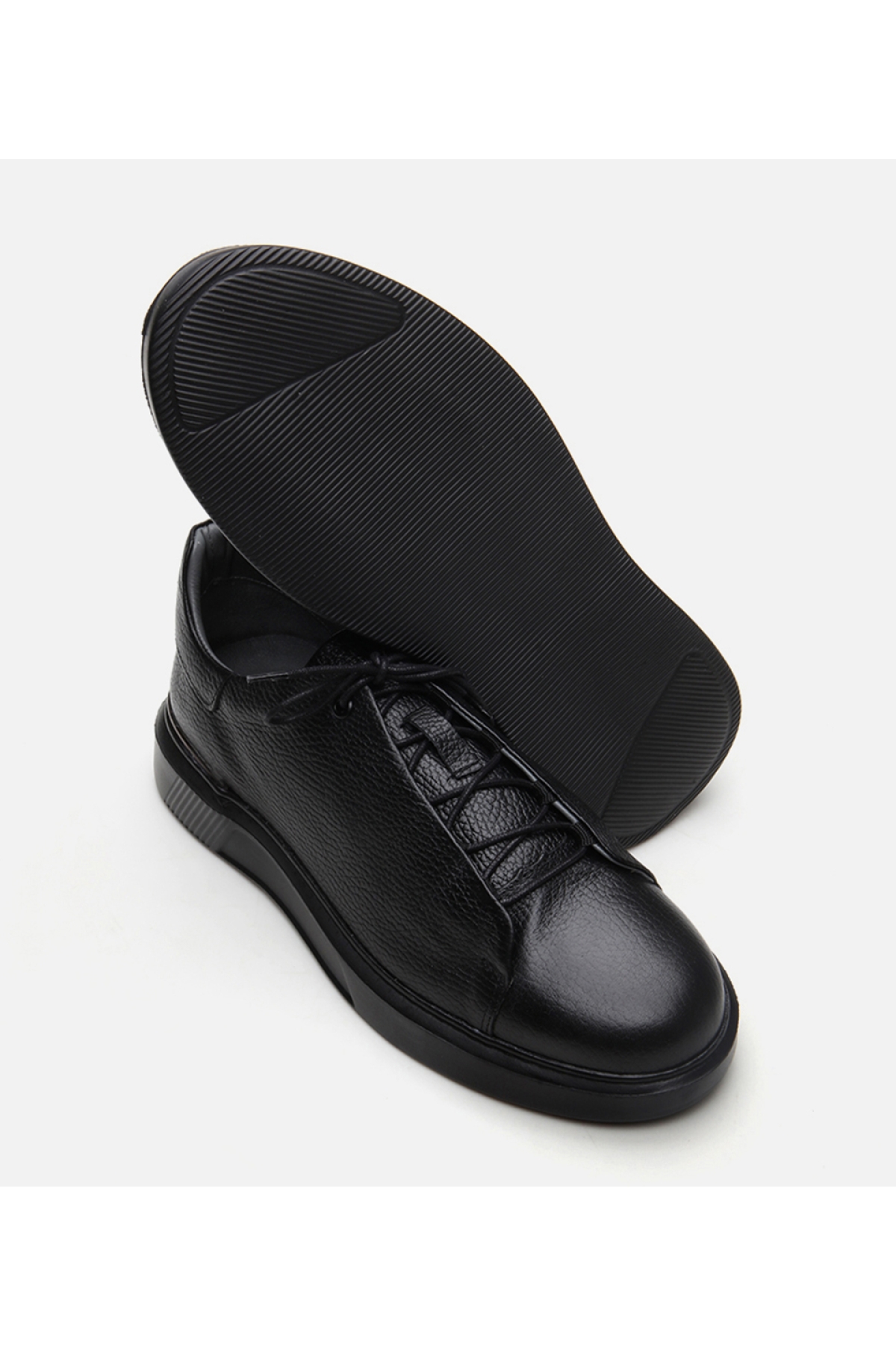 Erkek Deri Siyah Günlük Ayakkabı - Görsel 7