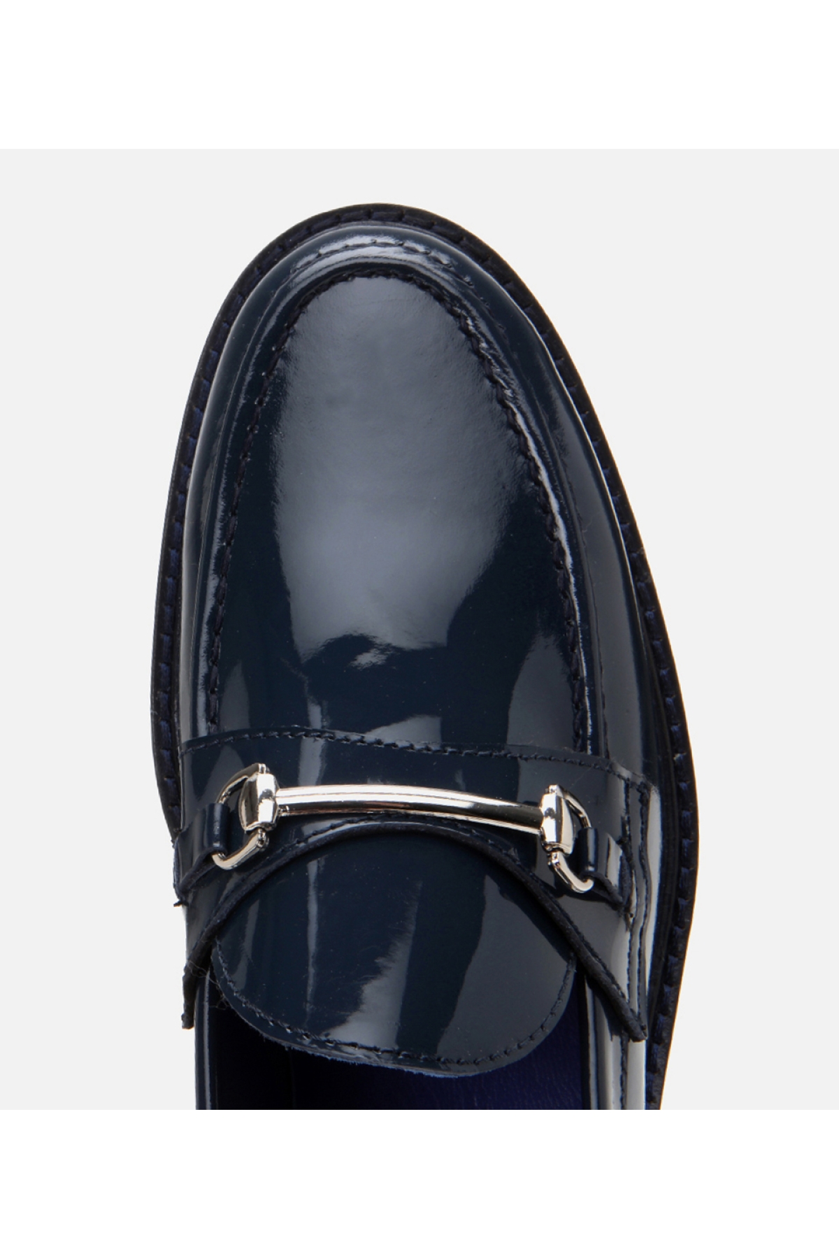 Kadın Deri Lacivert Loafer - Görsel 7