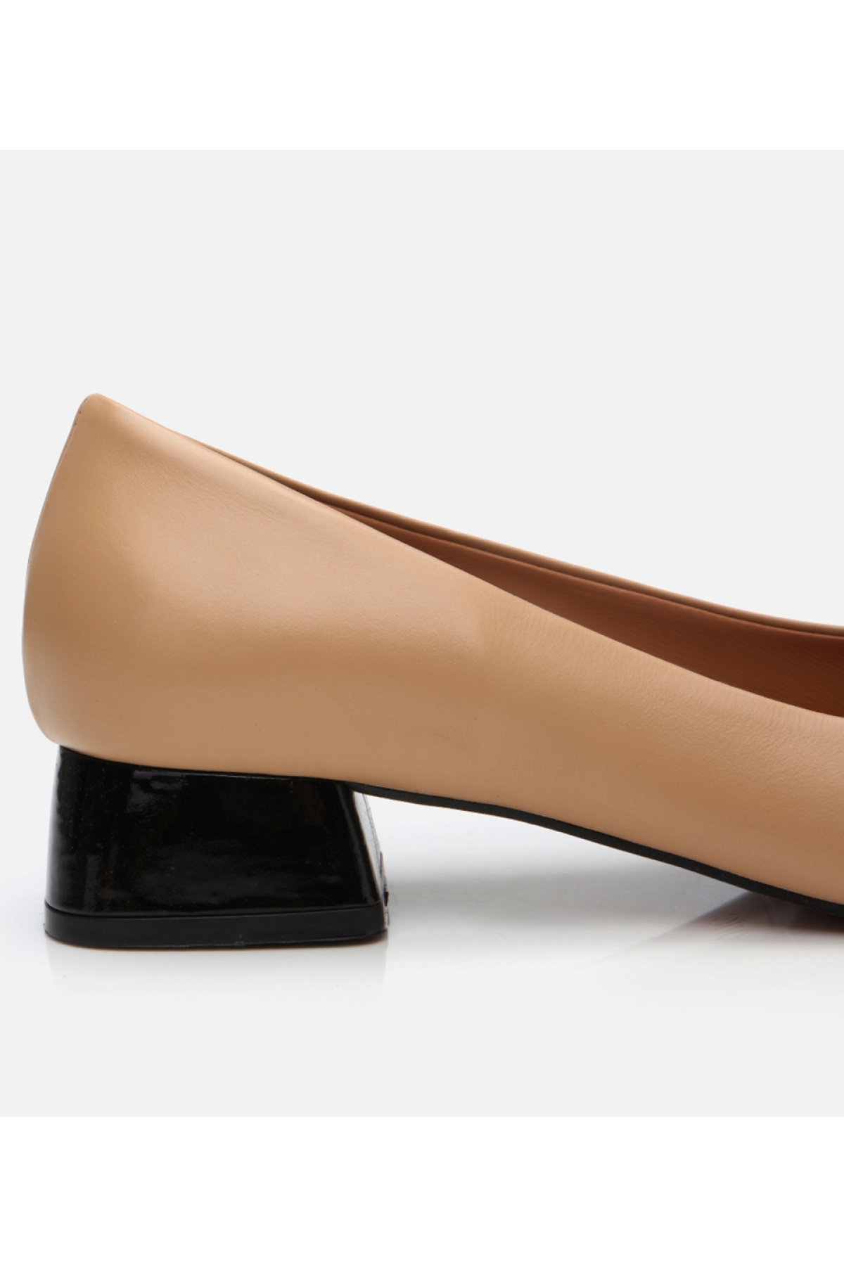 Kadın Rugan Deri Siyah Babet - Görsel 4