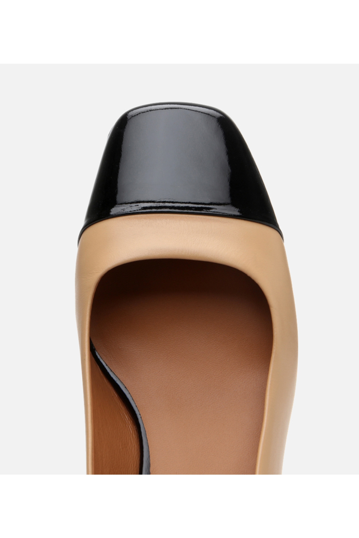 Kadın Rugan Deri Siyah Babet - Görsel 6