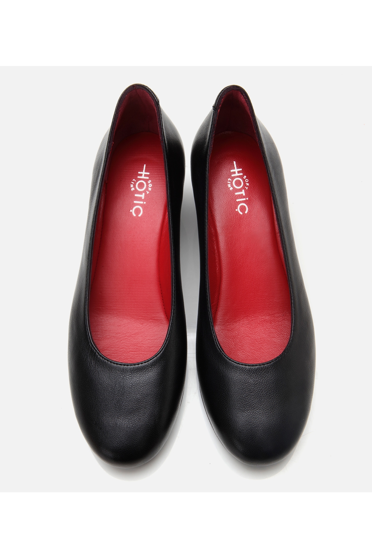 Kadın Deri Siyah Dolgu Topuklu Ayakkabı - Görsel 6