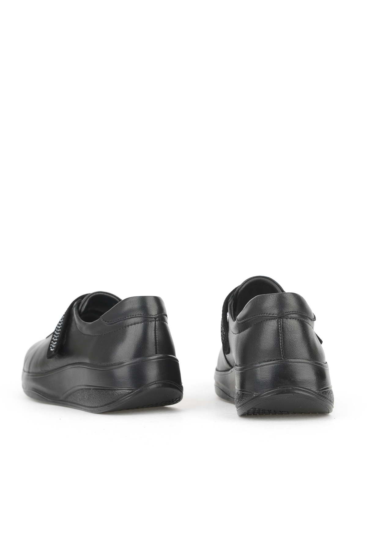 Kadın Hakiki Deri Konfor Ayakkabı 15355Z2417 Siyah - Görsel 4