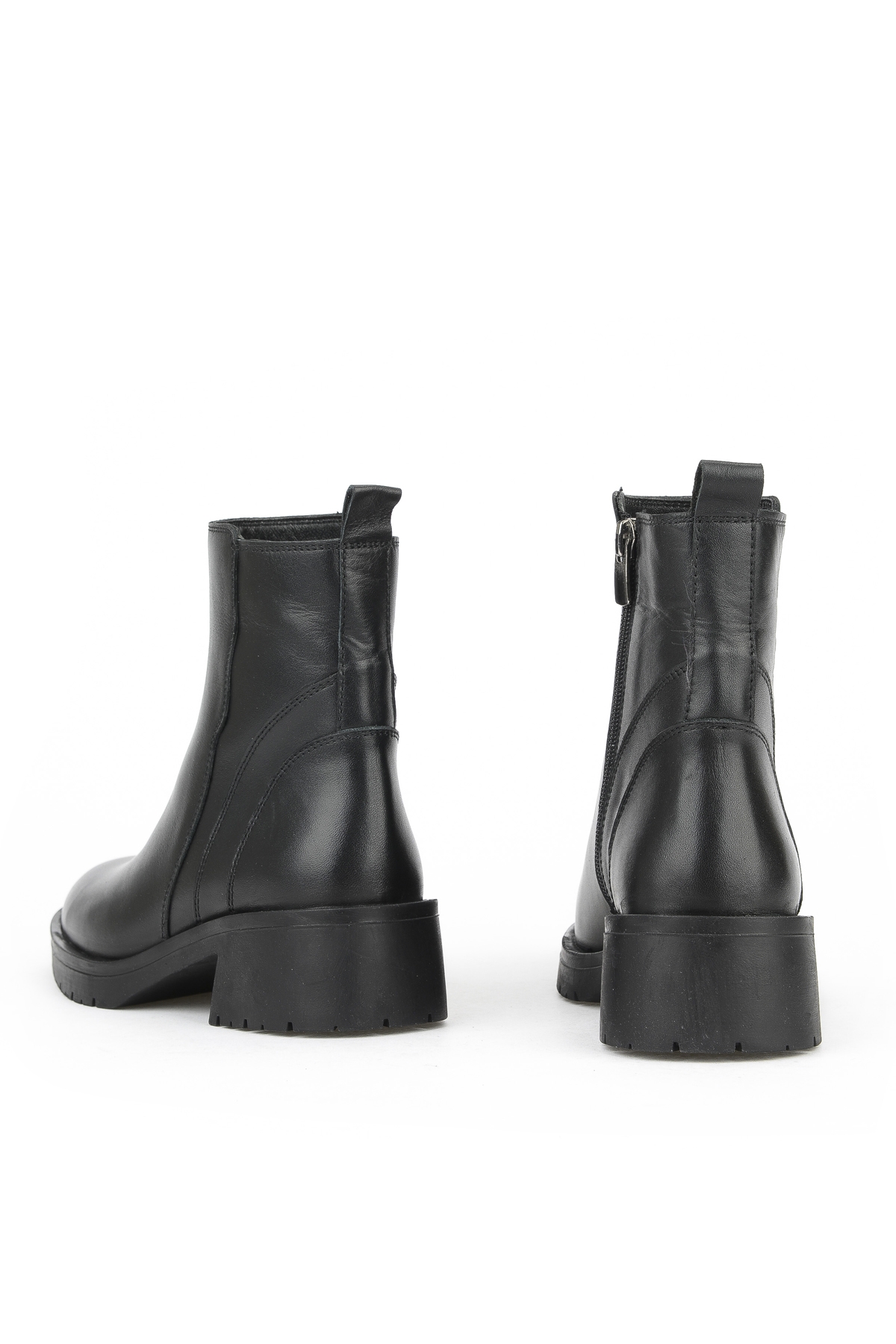 Kadın Hakiki Deri Bot 153359Z622 Siyah - Görsel 4