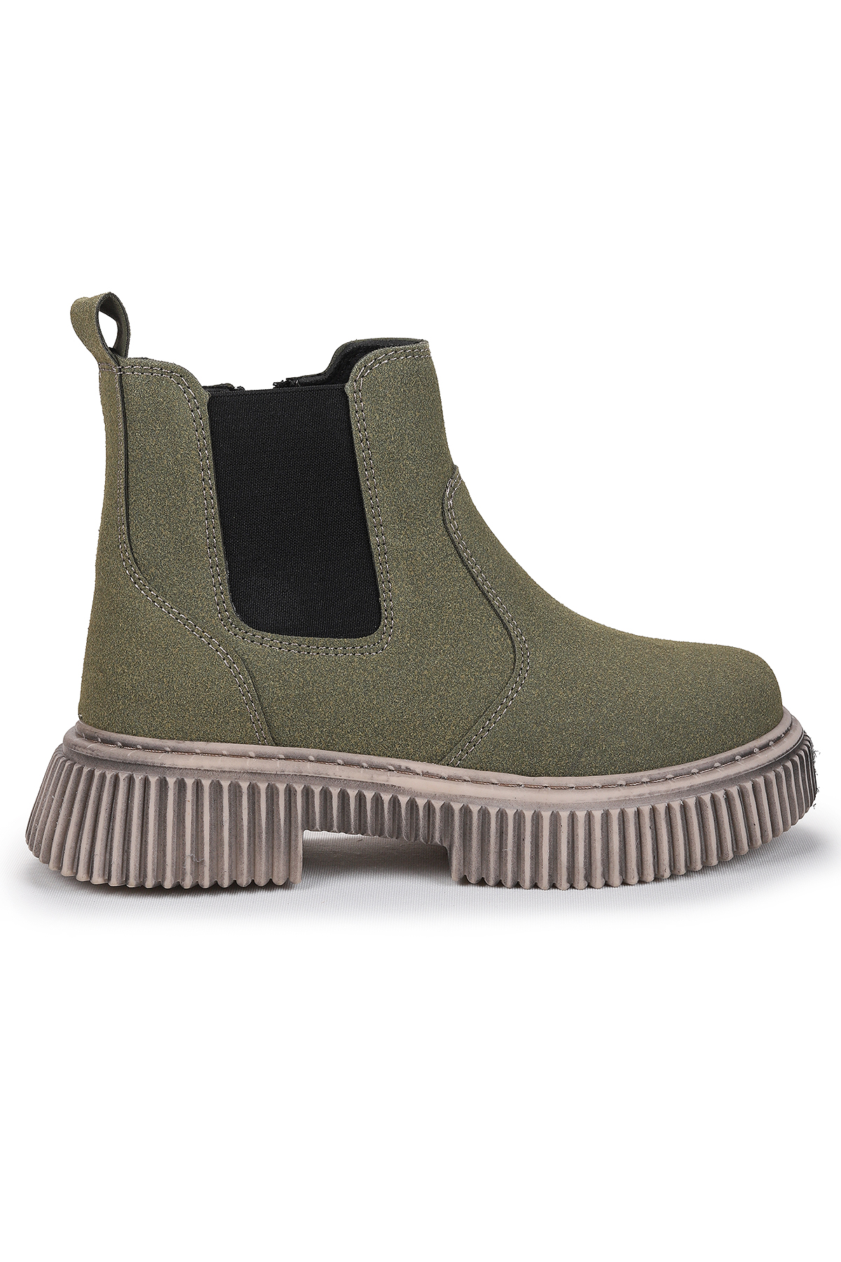 Penka Fermuarlı Erkek Çocuk Günlük Bot Ayakkabı Haki - Görsel 2