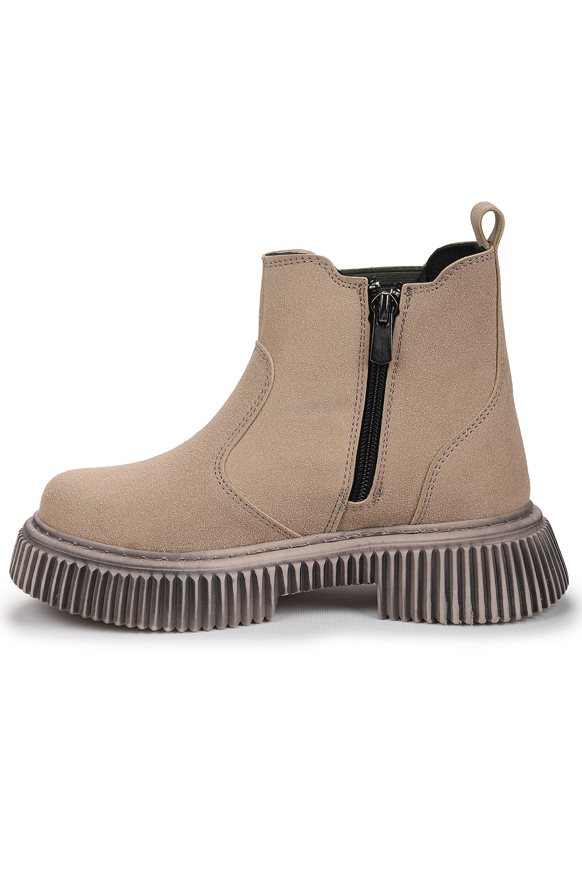 Penka Fermuarlı Erkek Çocuk Günlük Bot Ayakkabı Bej - Görsel 5