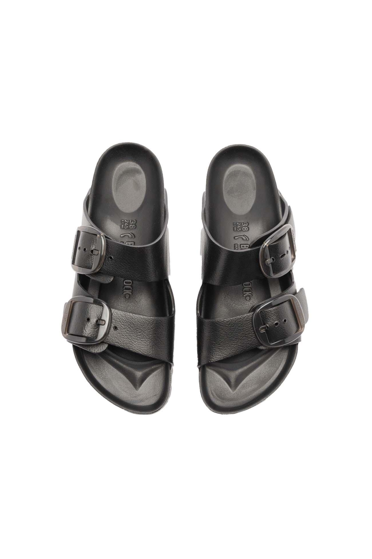 1029641 Arizona Eva Big Buckle Terlik Siyah - Görsel 4