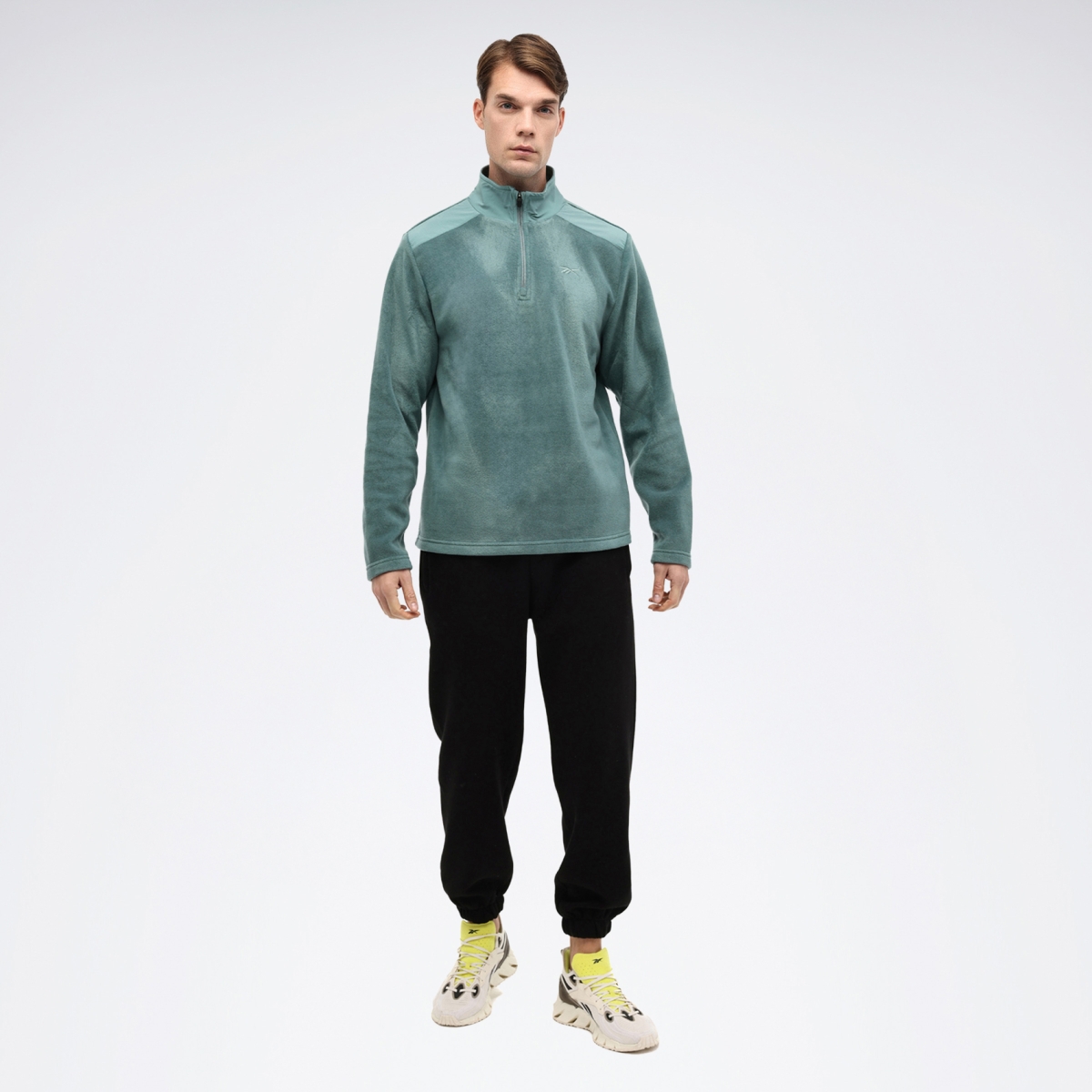 Reebok ELONA HZ Yeşil Erkek Polar