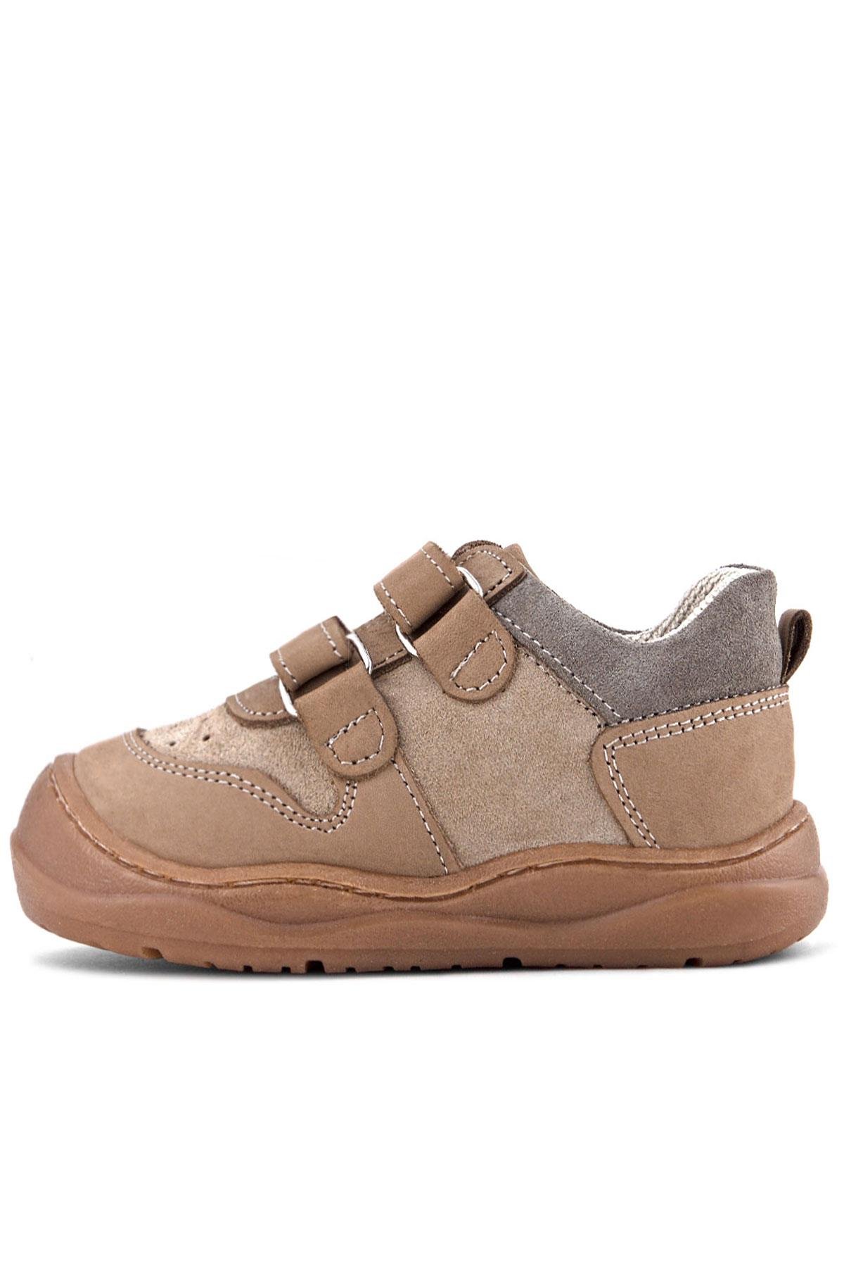 Schaggy Hakiki Deri Vizon Cırtlı Bebek Spor Ayakkabı - Görsel 5
