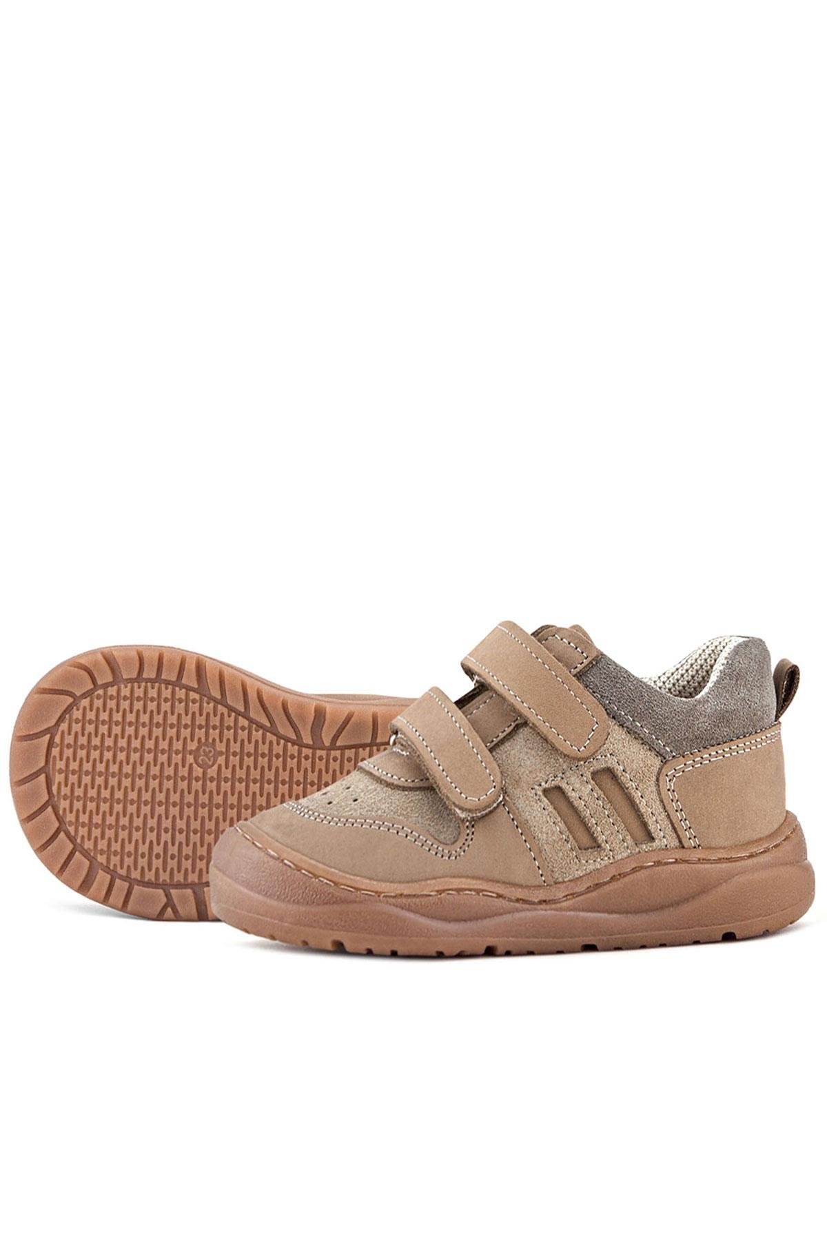 Schaggy Hakiki Deri Vizon Cırtlı Bebek Spor Ayakkabı - Görsel 7