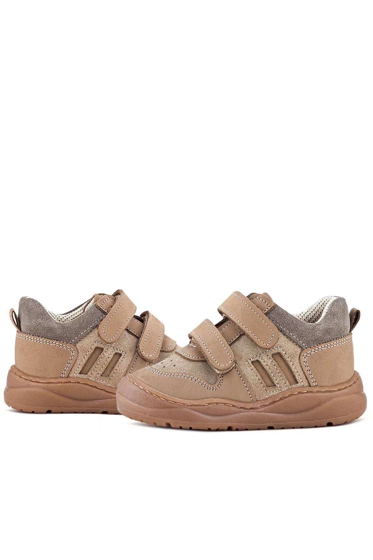 Schaggy Hakiki Deri Vizon Cırtlı Bebek Spor Ayakkabı - Görsel 8