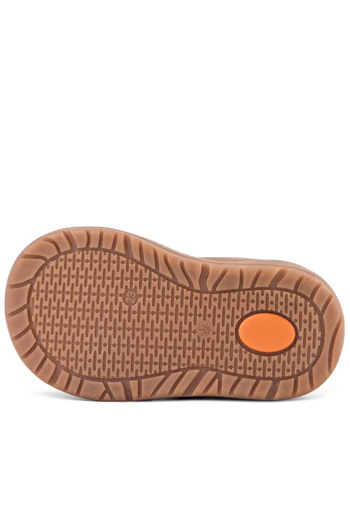 Schaggy Hakiki Deri Vizon Cırtlı Bebek Spor Ayakkabı - Görsel 9