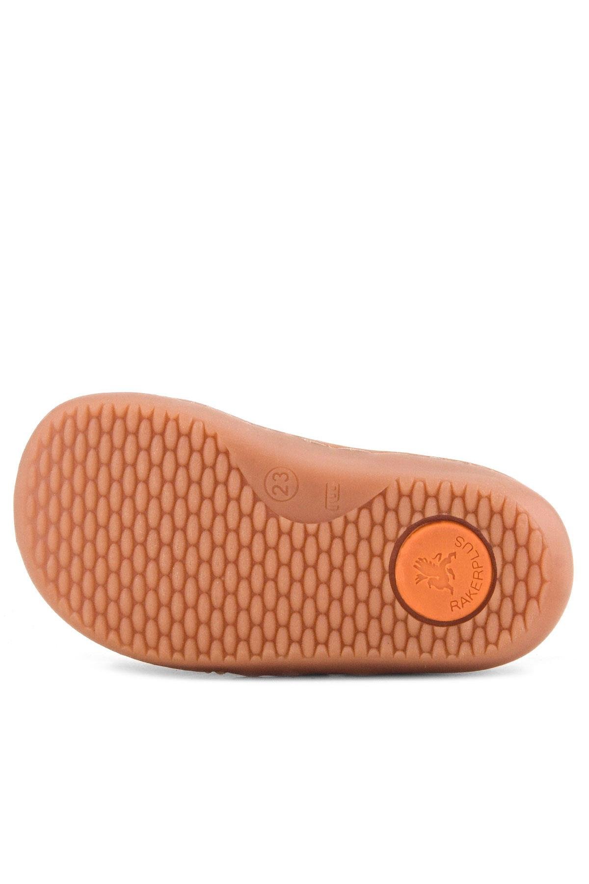 Bob Hakiki Deri Haki Yeşil Barefoot Cırtlı Lastikli Bebek Sneaker Ayakkabı - Görsel 9