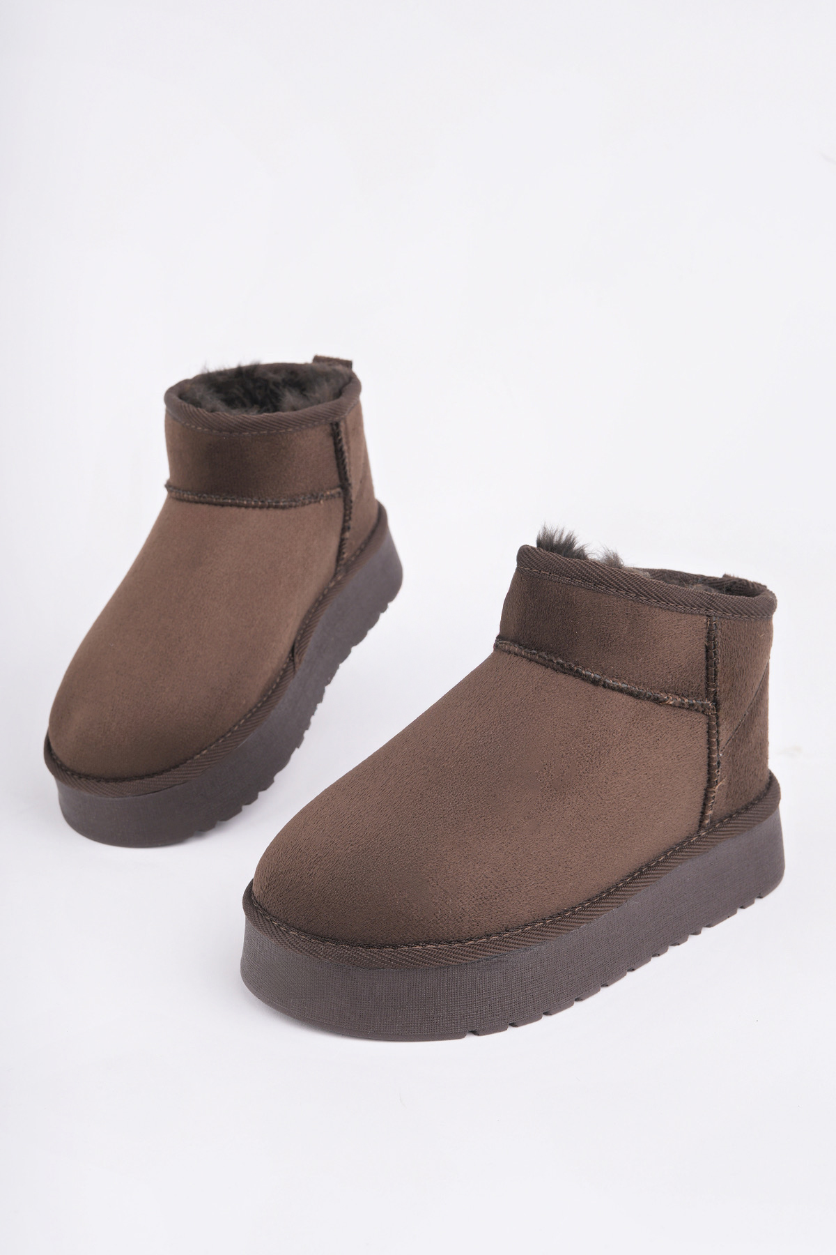 Çocuk Termal Yünlü Ev Bot Uggm.304 Kahverengi - Görsel 2