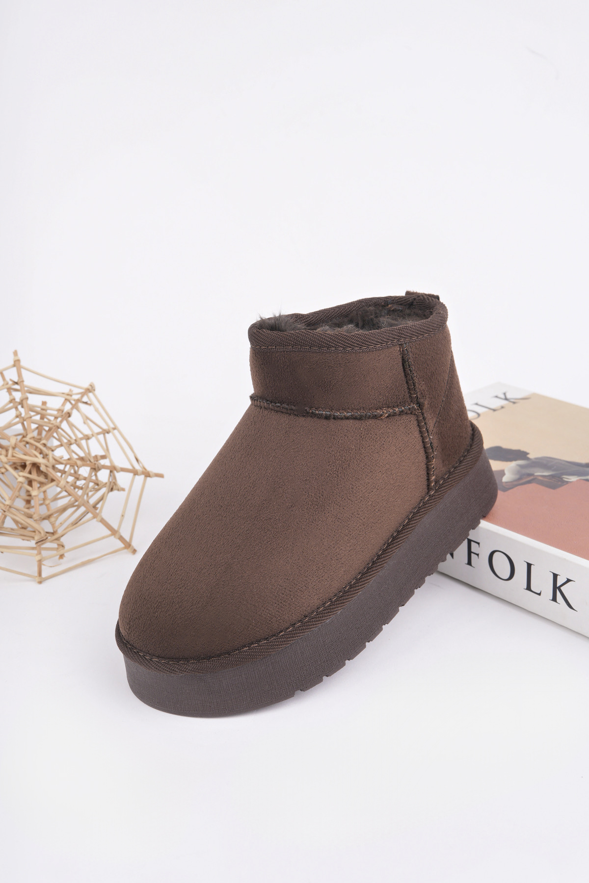 Çocuk Termal Yünlü Ev Bot Uggm.304 Kahverengi - Görsel 5