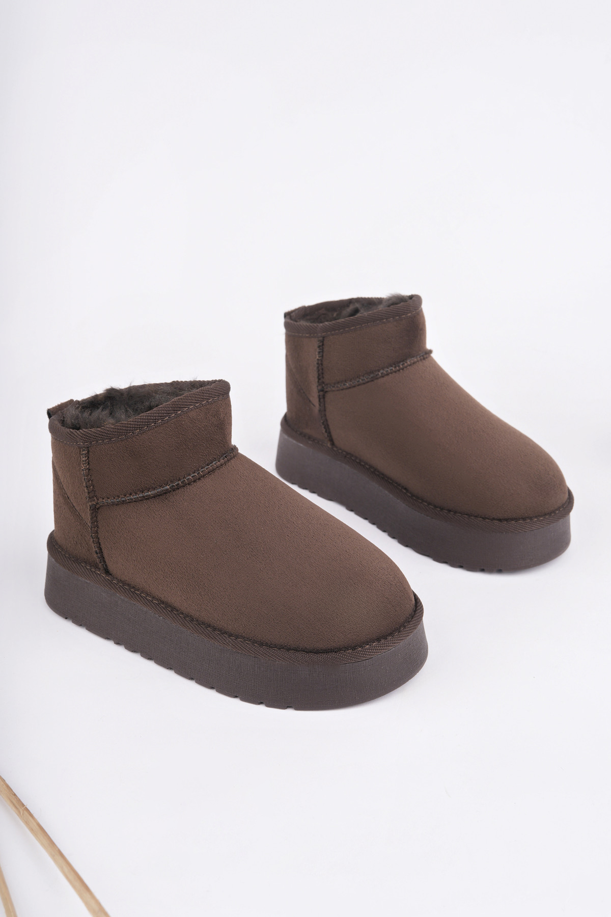Çocuk Termal Yünlü Ev Bot Uggm.304 Kahverengi - Görsel 6
