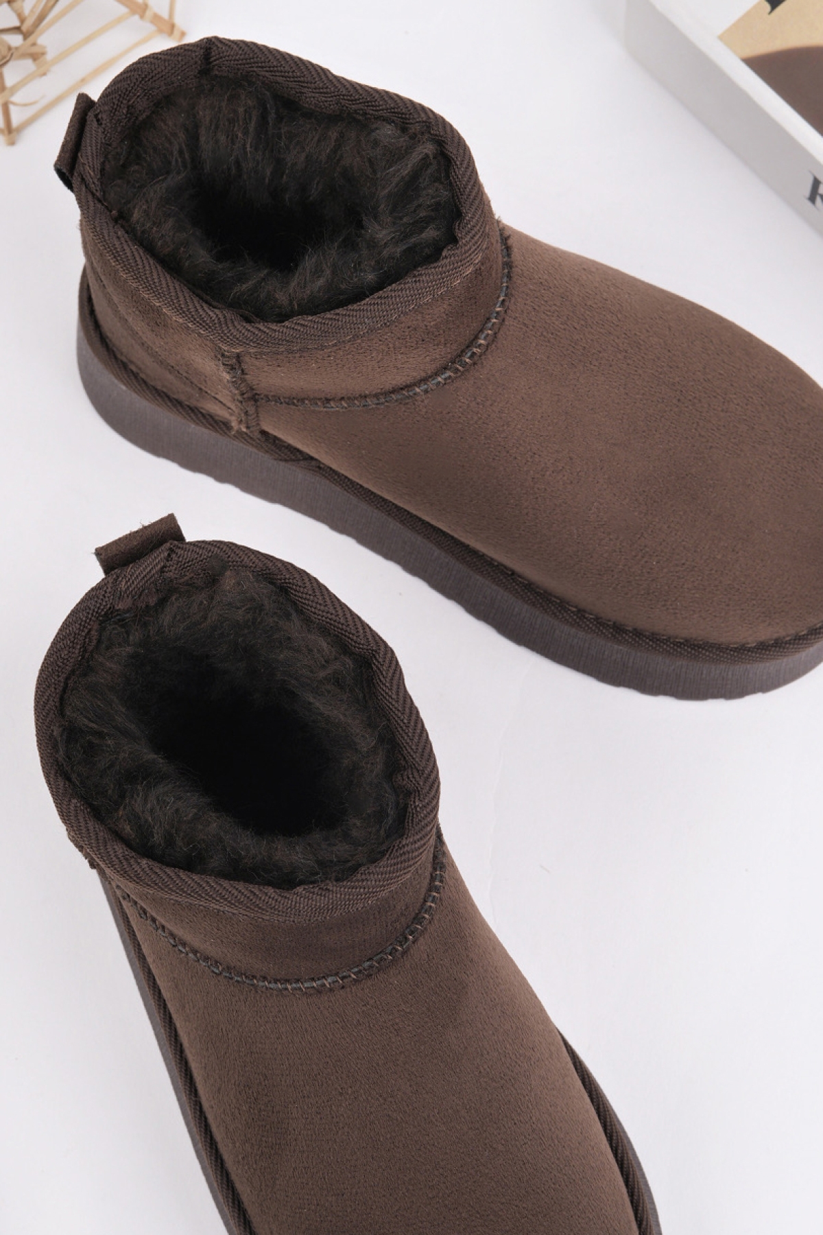 Çocuk Termal Yünlü Ev Bot Uggm.304 Kahverengi - Görsel 7