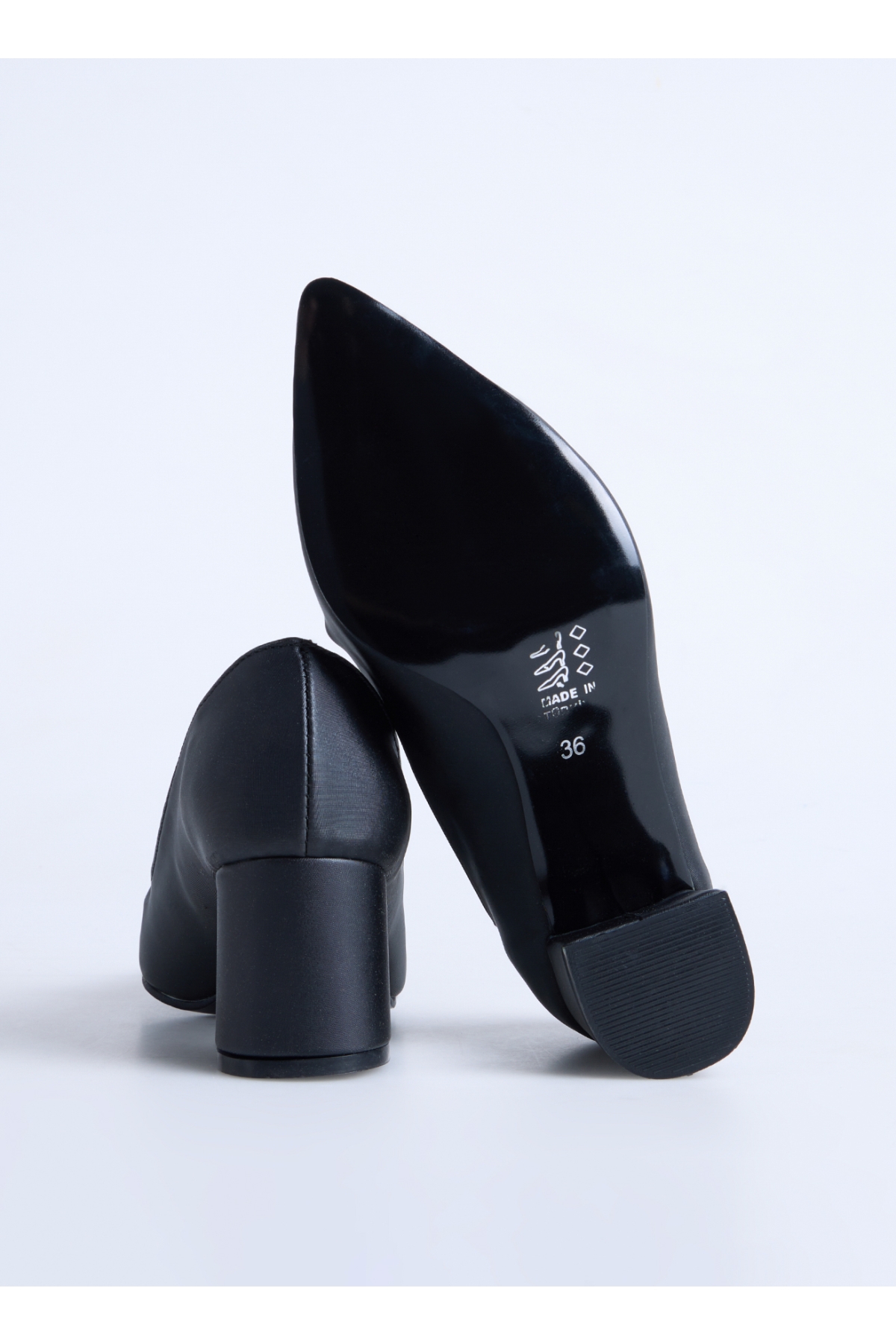 Siyah Kadın Topuklu Ayakkabı KAMAR - Görsel 5
