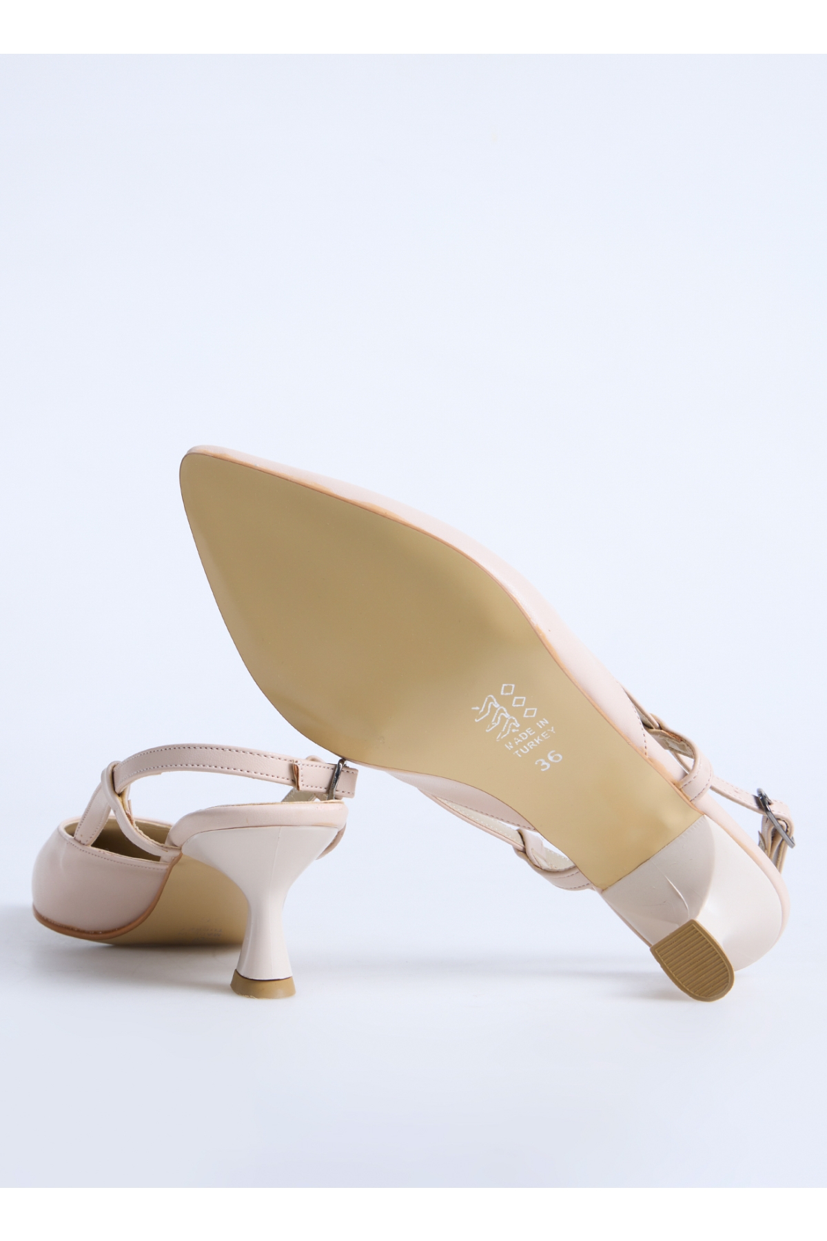 Bej Kadın Topuklu Ayakkabı ENN - Görsel 5