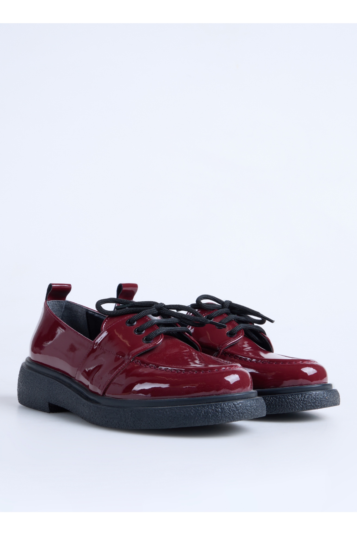 Bordo Kadın Loafer RINAD - Görsel 3