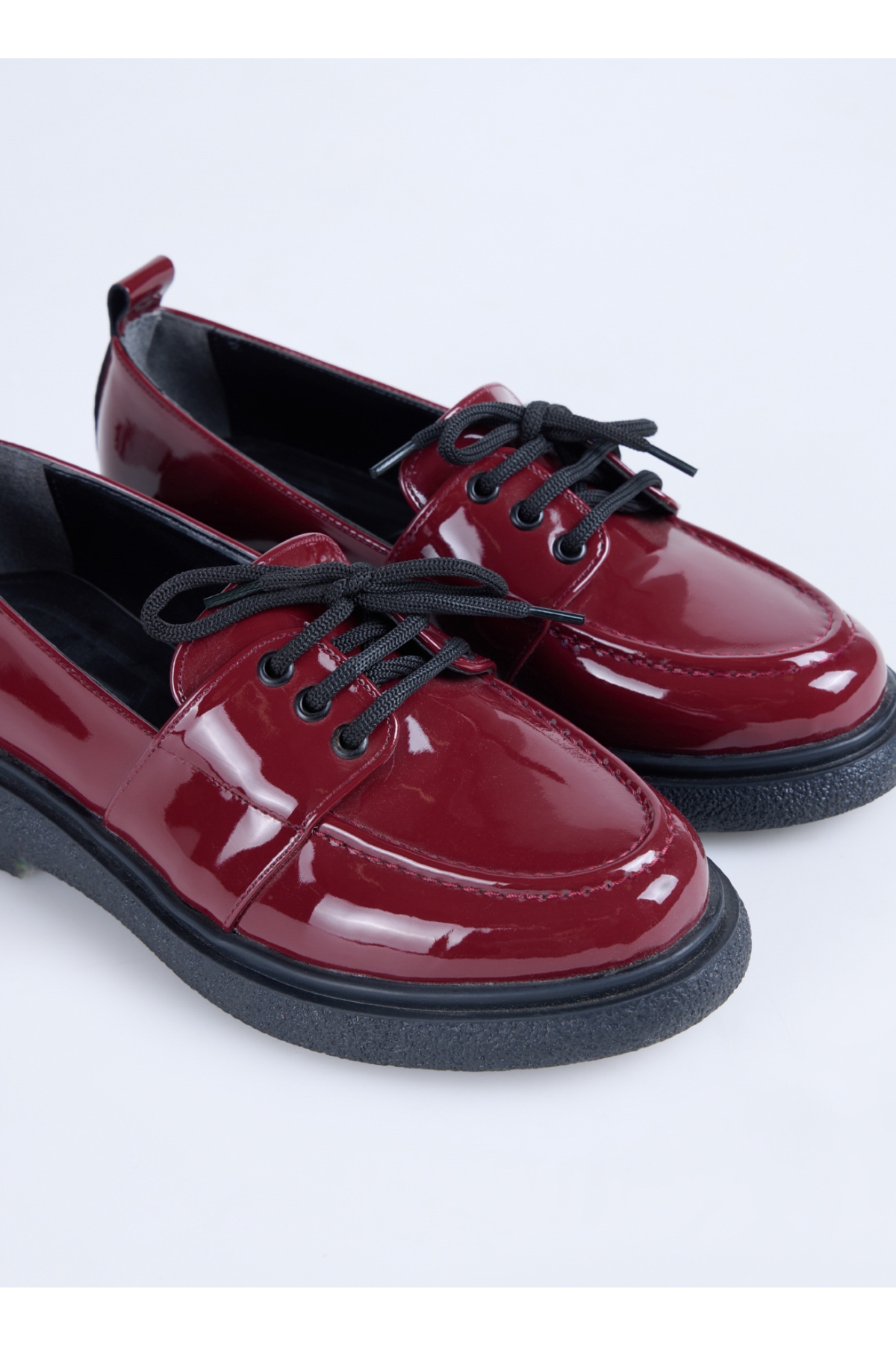 Bordo Kadın Loafer RINAD - Görsel 6