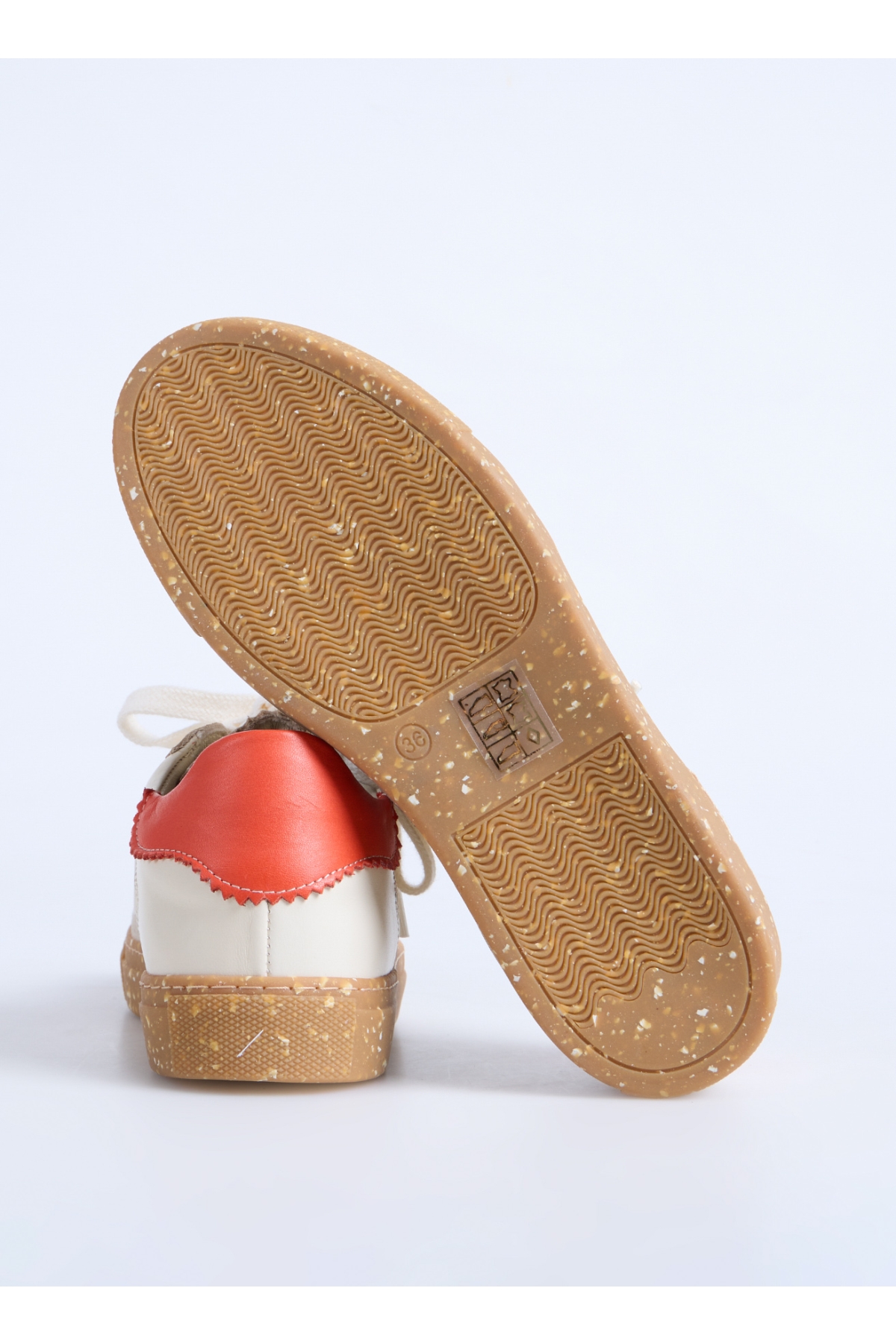 Ekru Kadın Sneaker NENU - Görsel 5