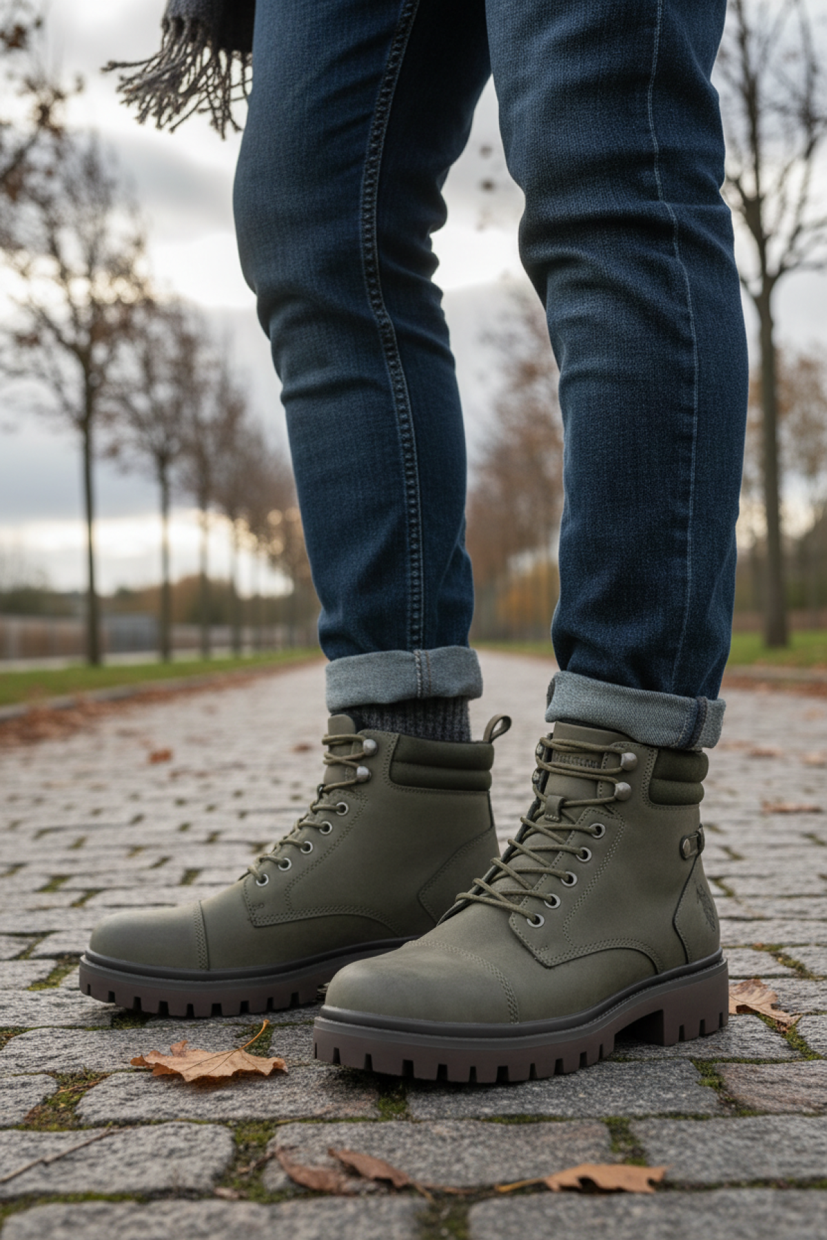 U.S. Polo Assn. FRED 5PR Haki Erkek Worker Bot - Görsel 3