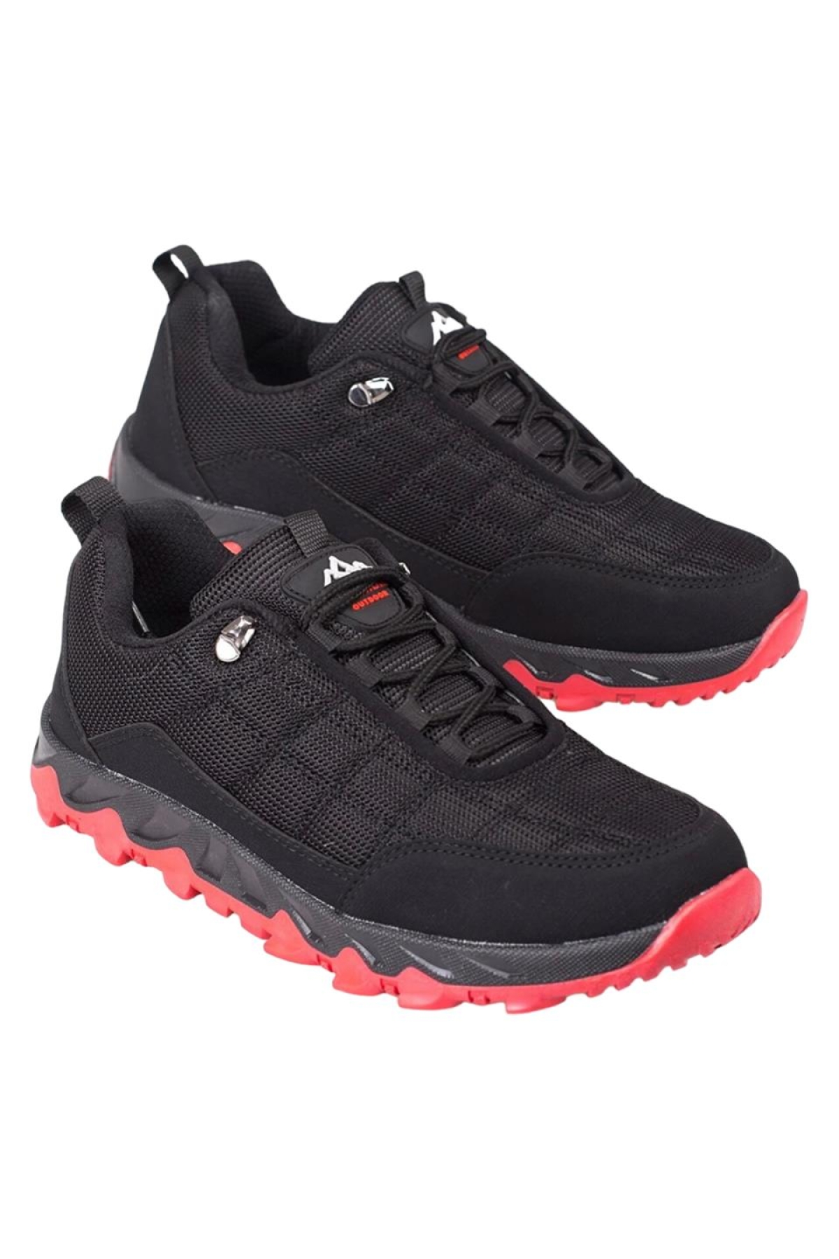 Erkek Spor Outdoor Bot Ayakkabı SİYAH - KIRMIZI - Görsel 4